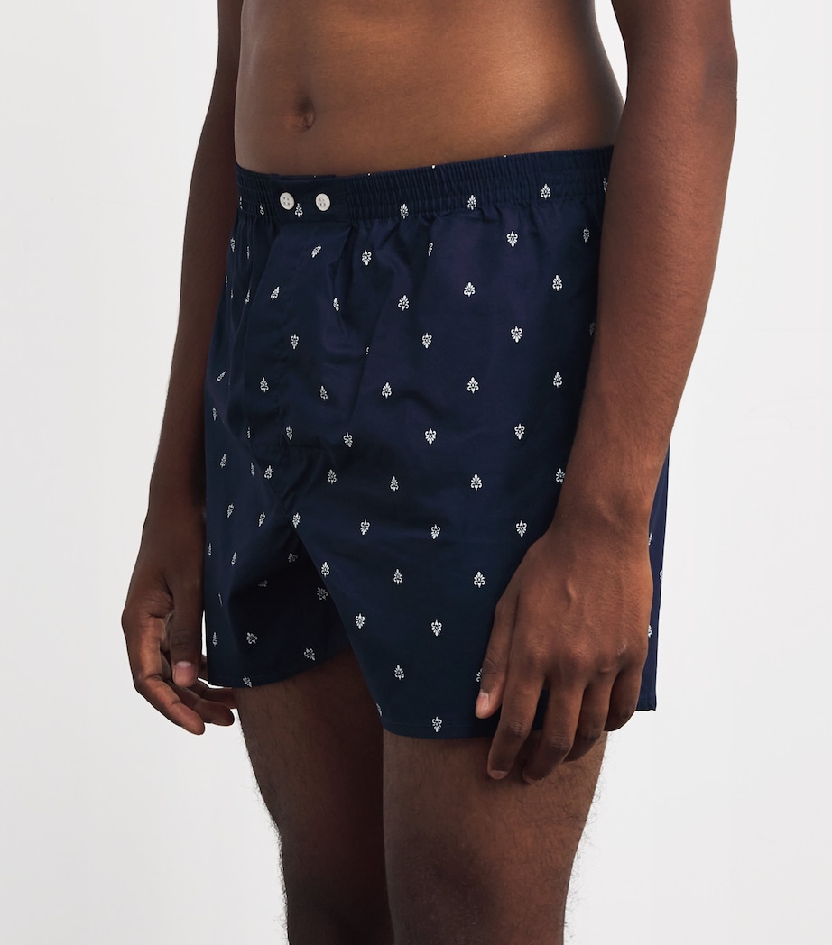 Cotton Traditional Boxers NAVY Image 2