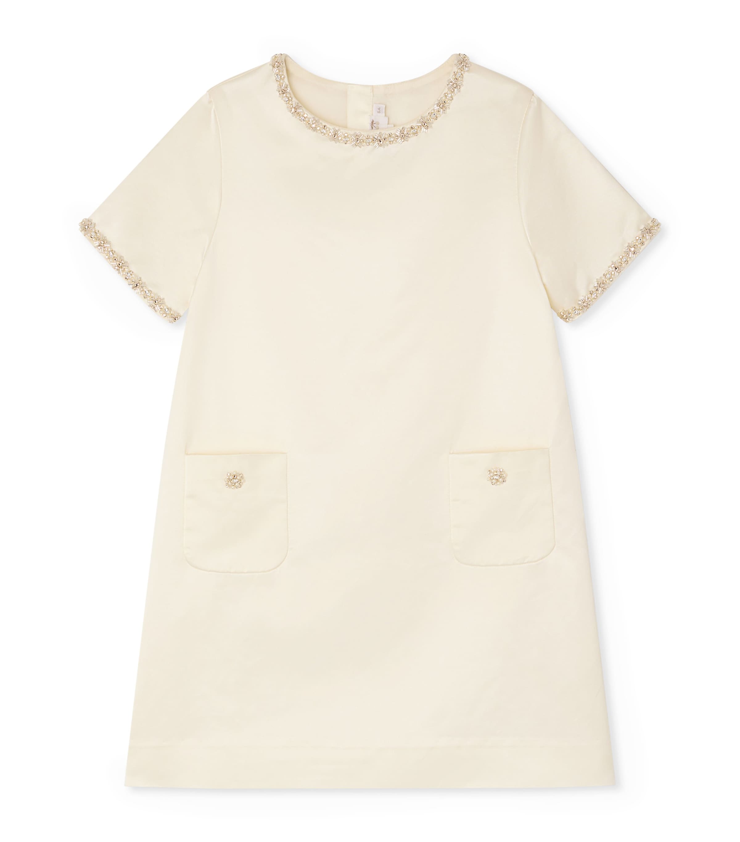 Bonpoint Cotton-Blend Lanelle Dress (10-14 Years) Upb Ivoire Image 1