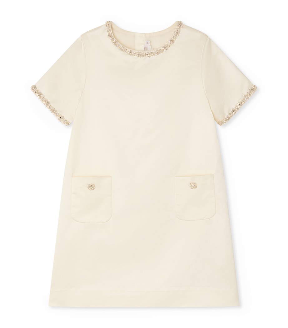 Bonpoint Cotton-Blend Lanelle Dress (10-14 Years) Upb Ivoire Image 1