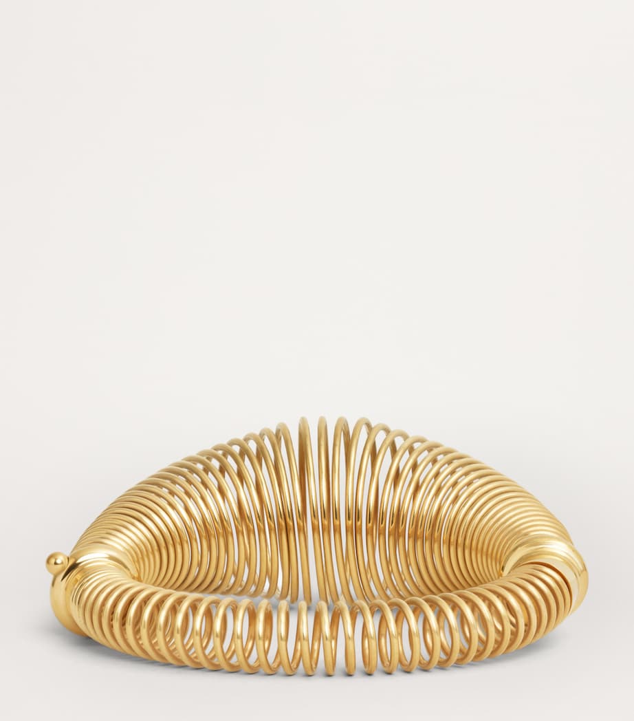 Alaïa Gold-Tone Spiral Bracelet Or Image 2