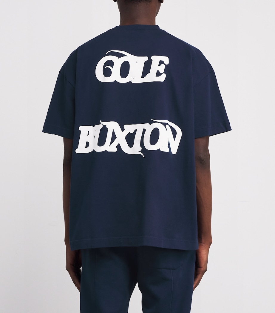 Cotton Balearic Graphic T-Shirt 420 NAVY/WHITE Image 4
