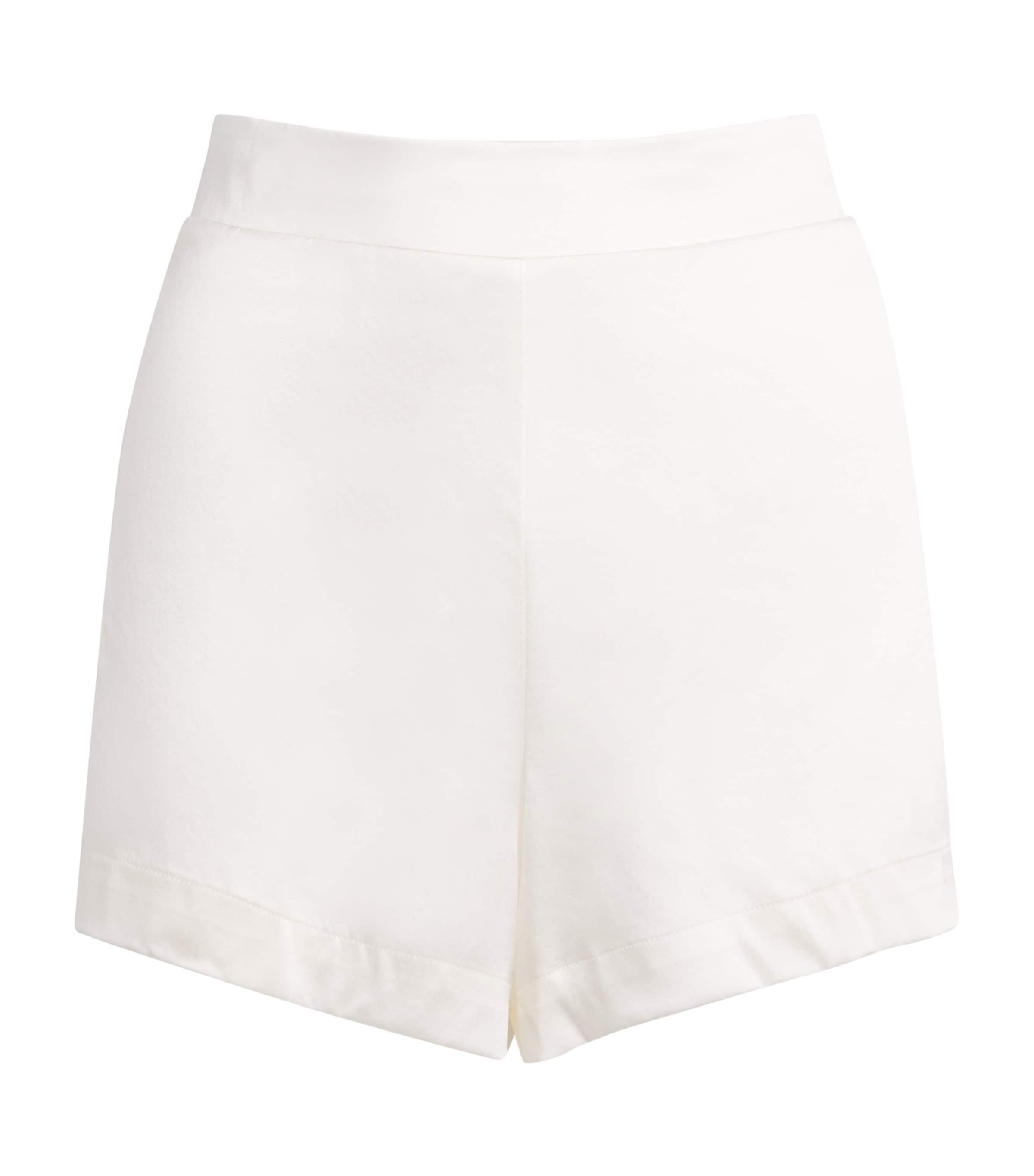 Aubade Womens Silk-Blend Midnight Whisper Shorts Opale Image 1