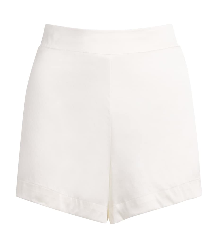 Aubade Womens Silk-Blend Midnight Whisper Shorts Opale Image 1
