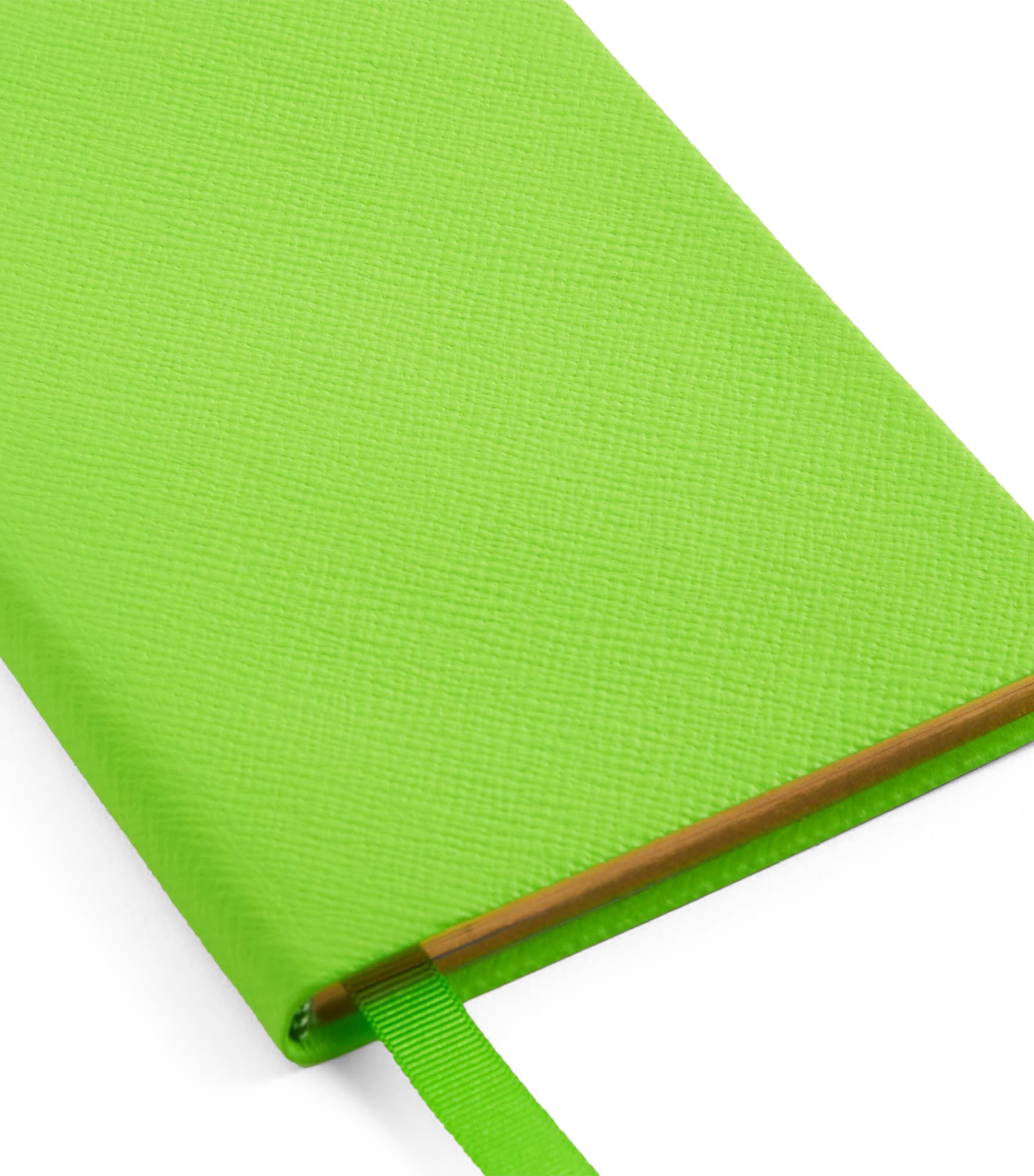 Smythson Leather Chelsea Happiness Notebook Apple Green Image 2
