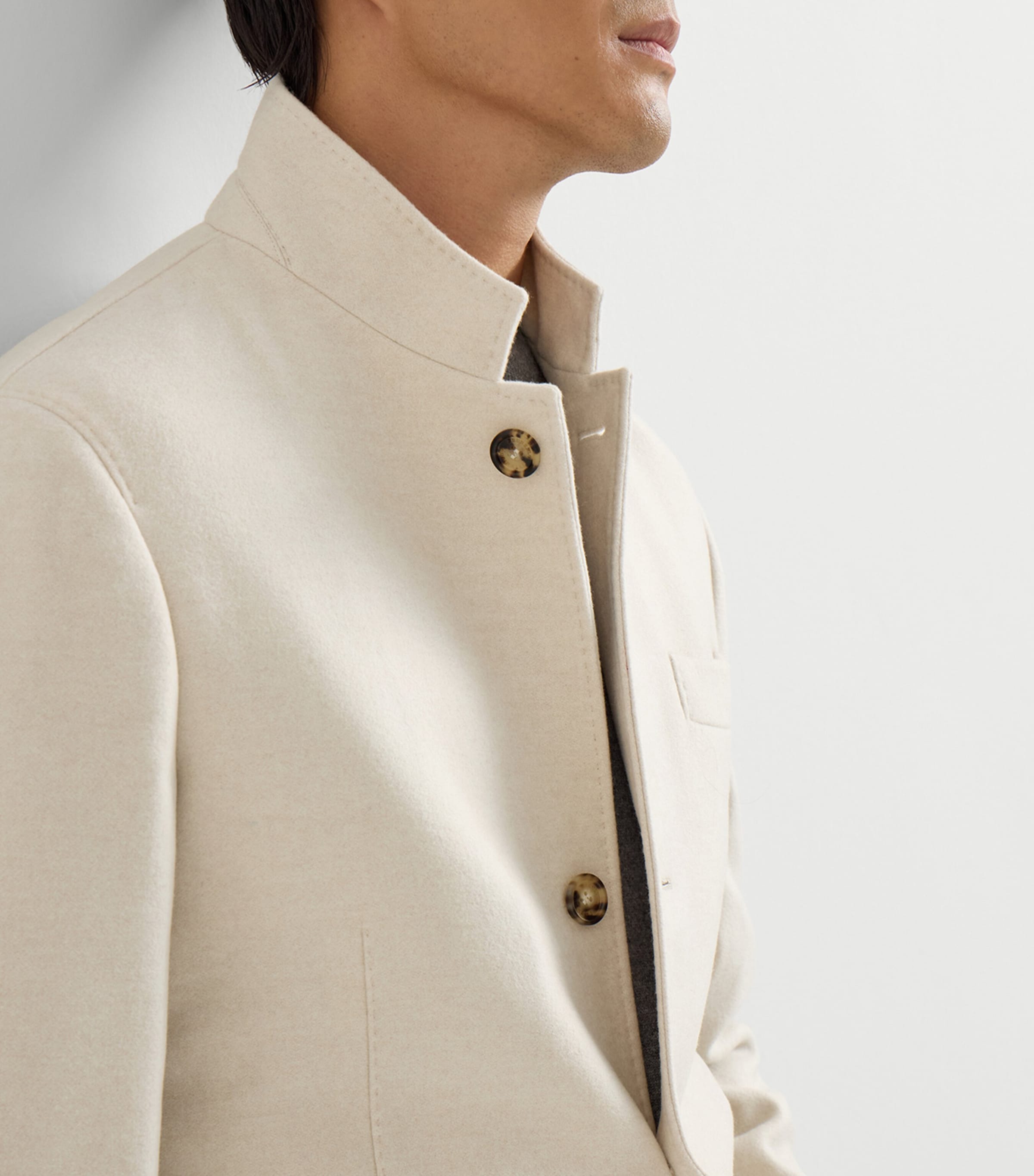 Brunello Cucinelli Mens Cashmere Water-Resistant Coat Image 6
