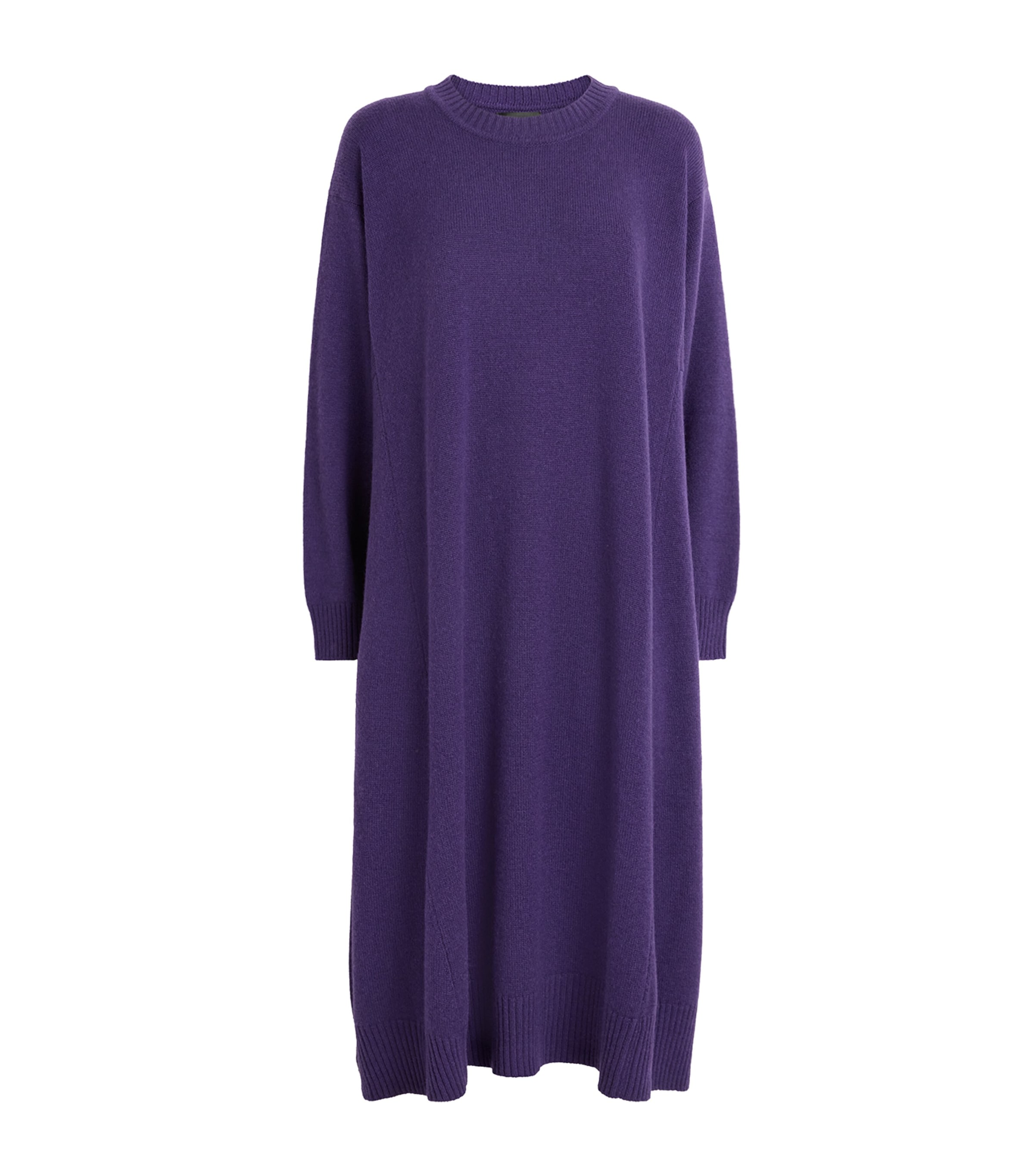 Eskandar Womens Cashmere A-Line Sweater Dress Tincture Image 1