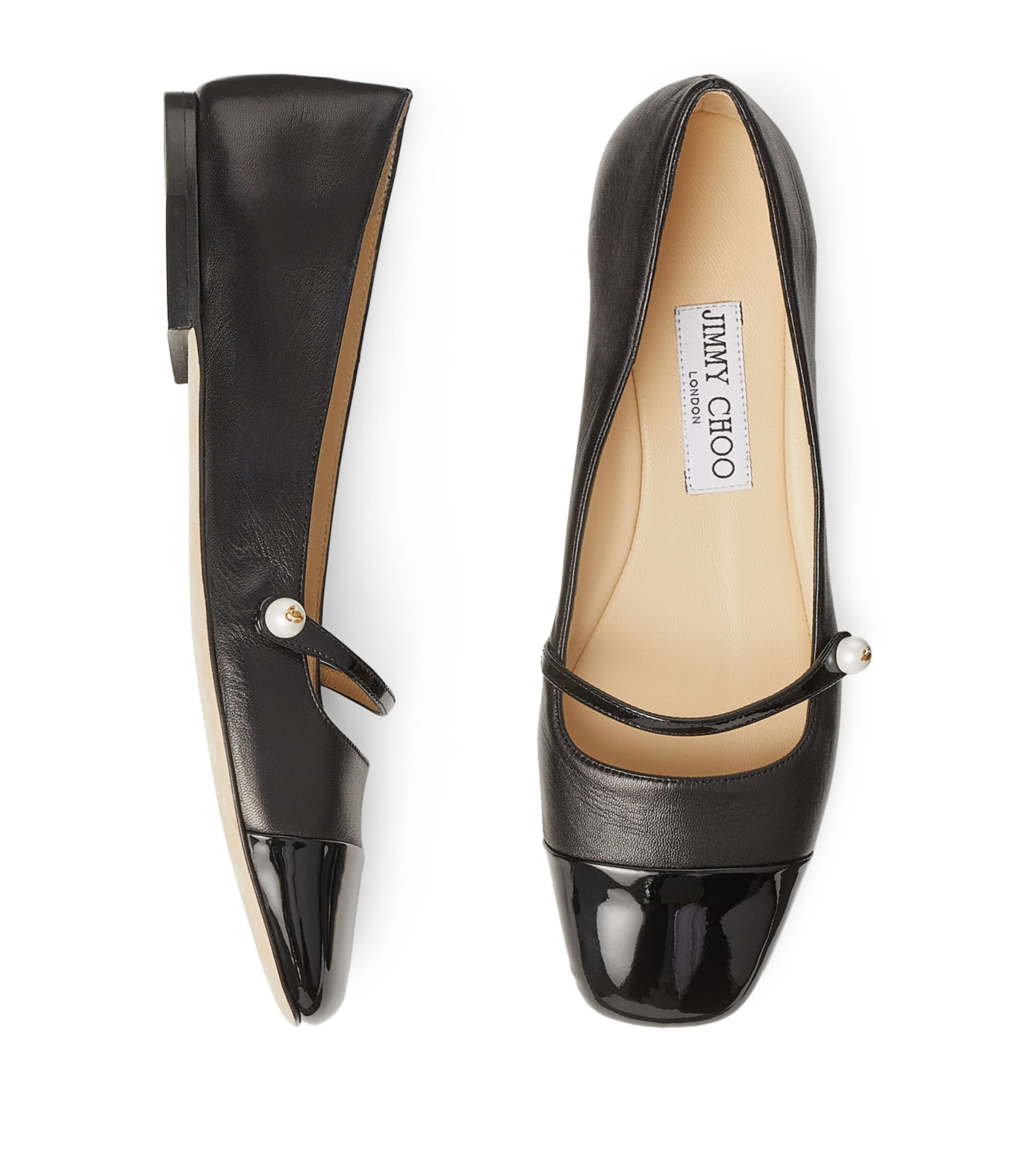 Elisa Leather Ballet Flats BLACK/BLACK Image 5