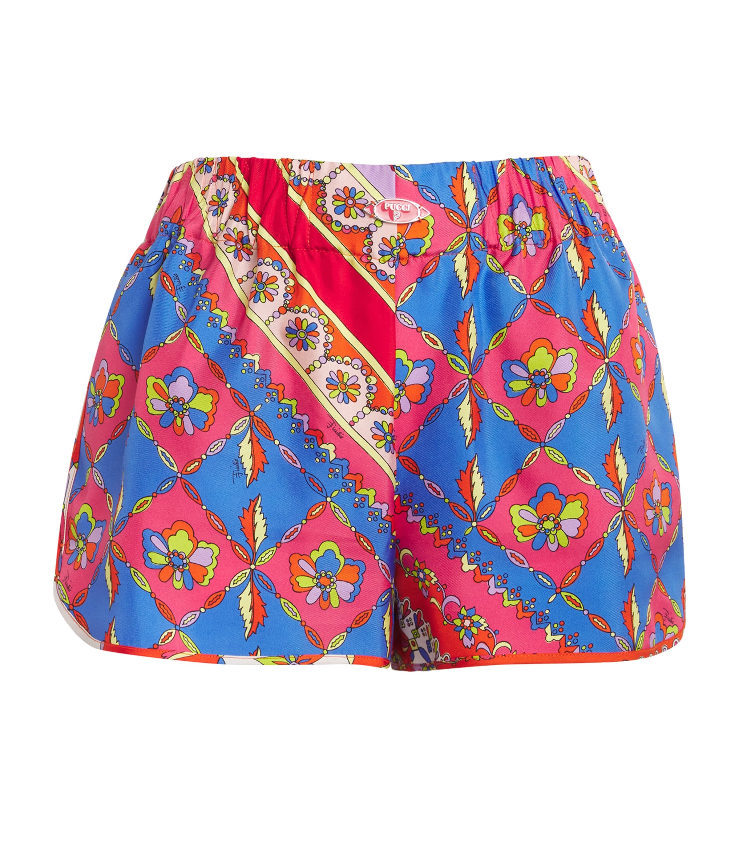 Pucci Silk Festa Print Shorts