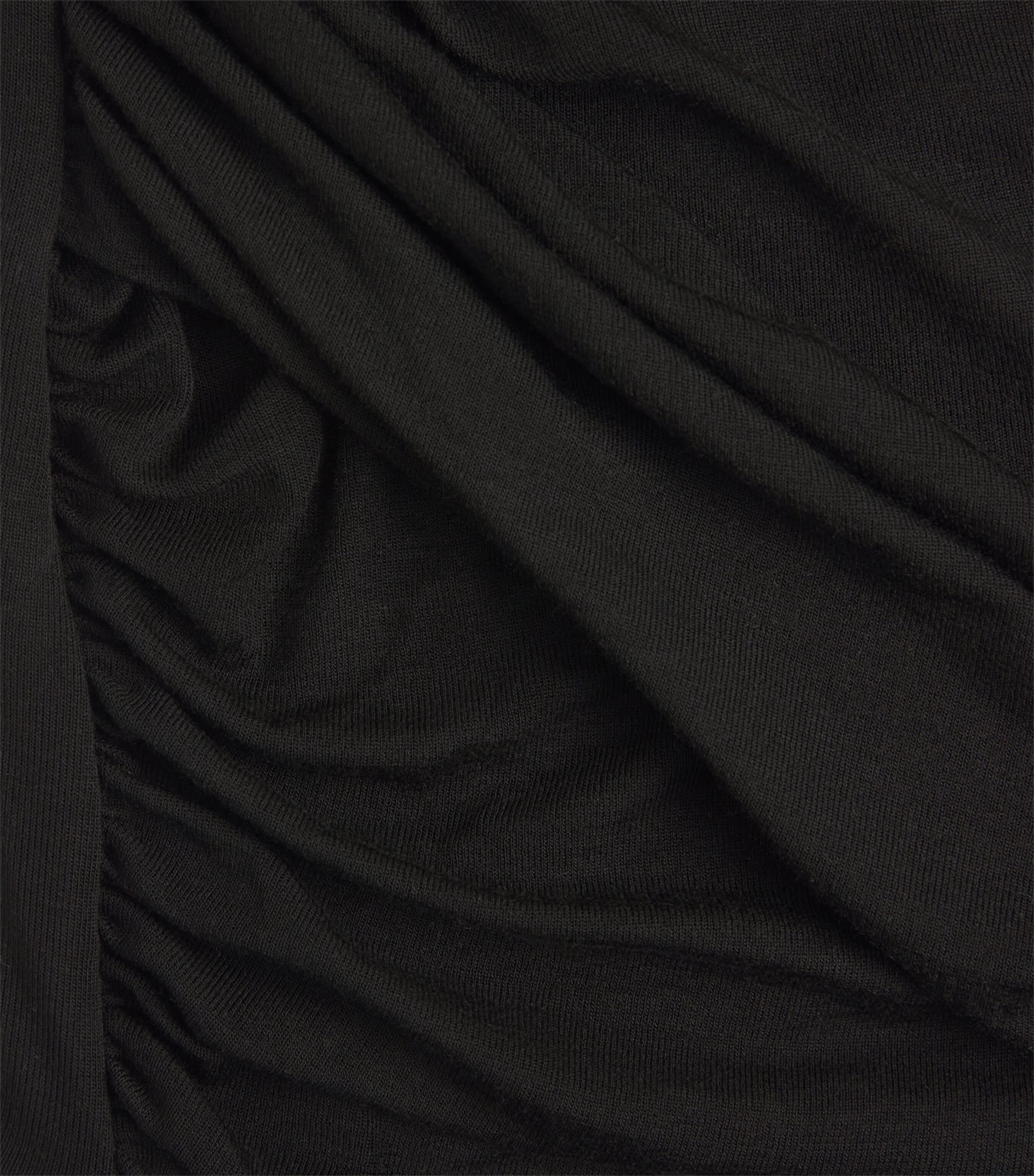 Gathered-Hem Eve T-Shirt BLK Image 5