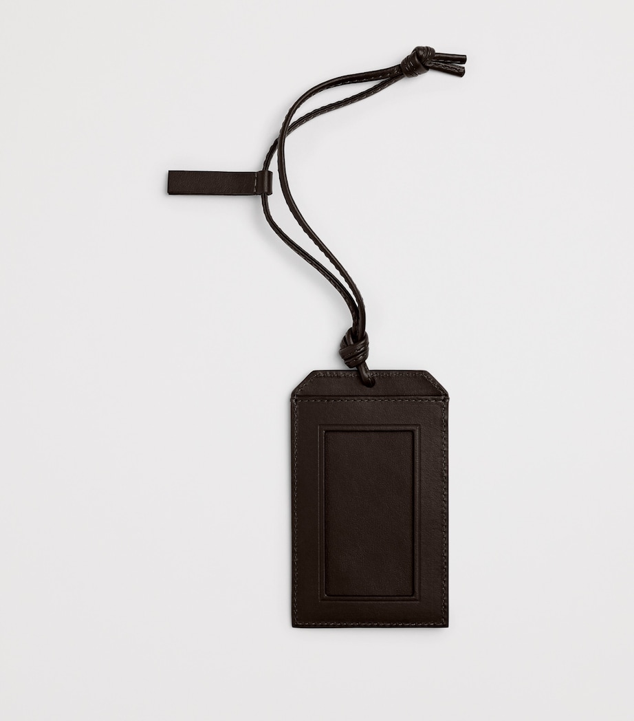 Bottega Veneta Leather Intrecciato Badge Holder Image 3
