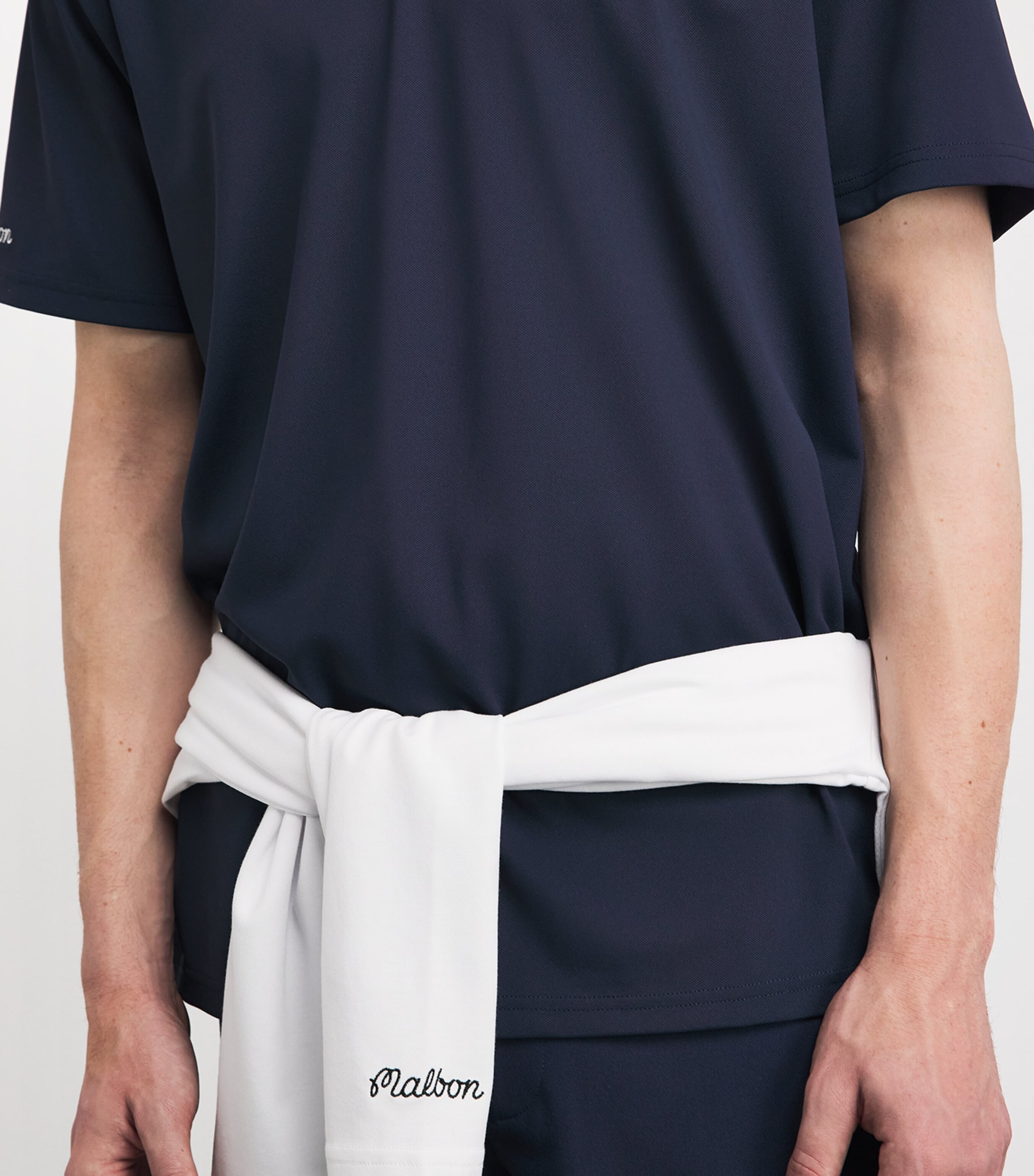 Malbon Mens Fairway Baldwin Polo Shirt Navy Image 3