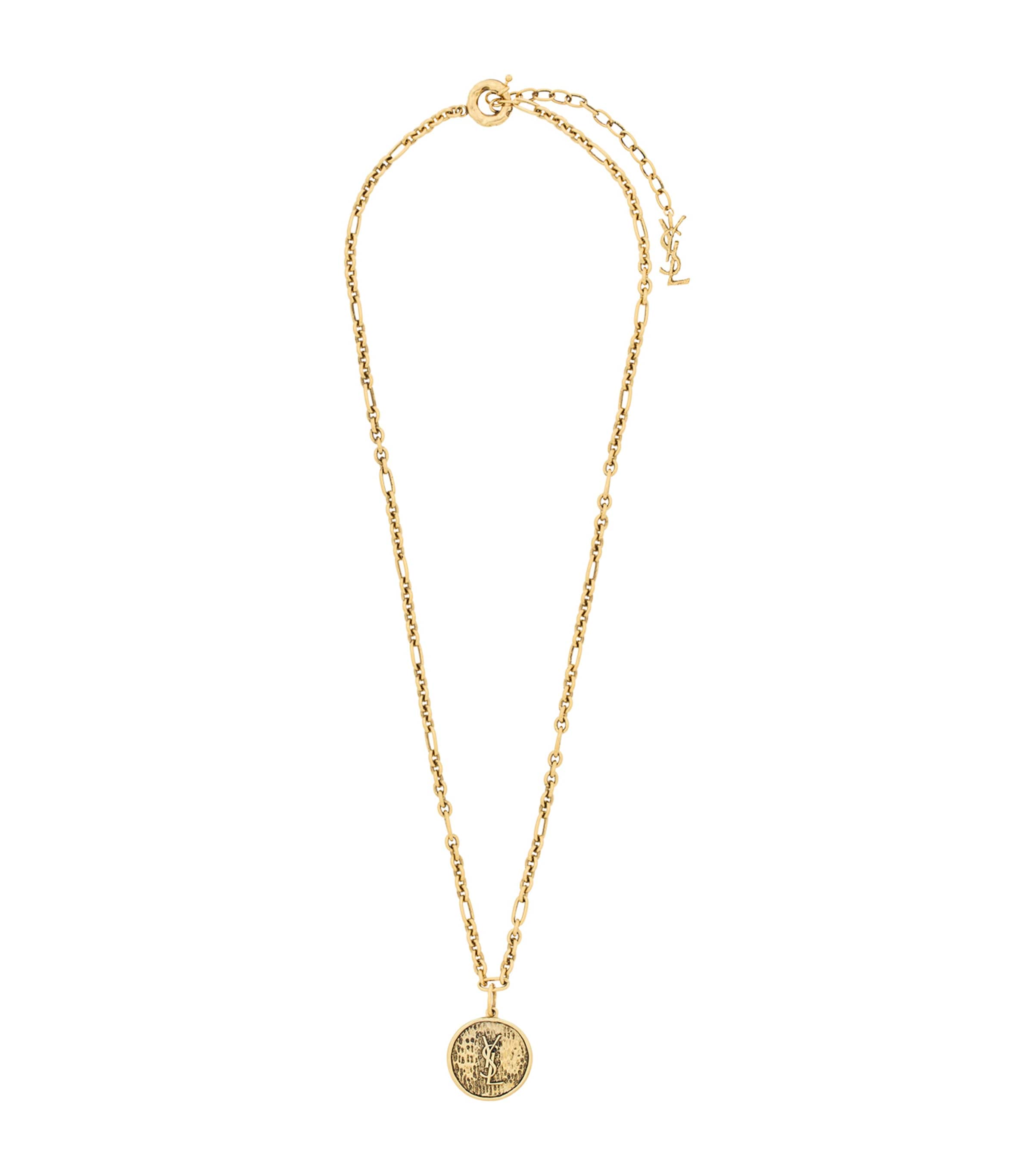 Saint Laurent Cassandre Medallion Necklace Image 1