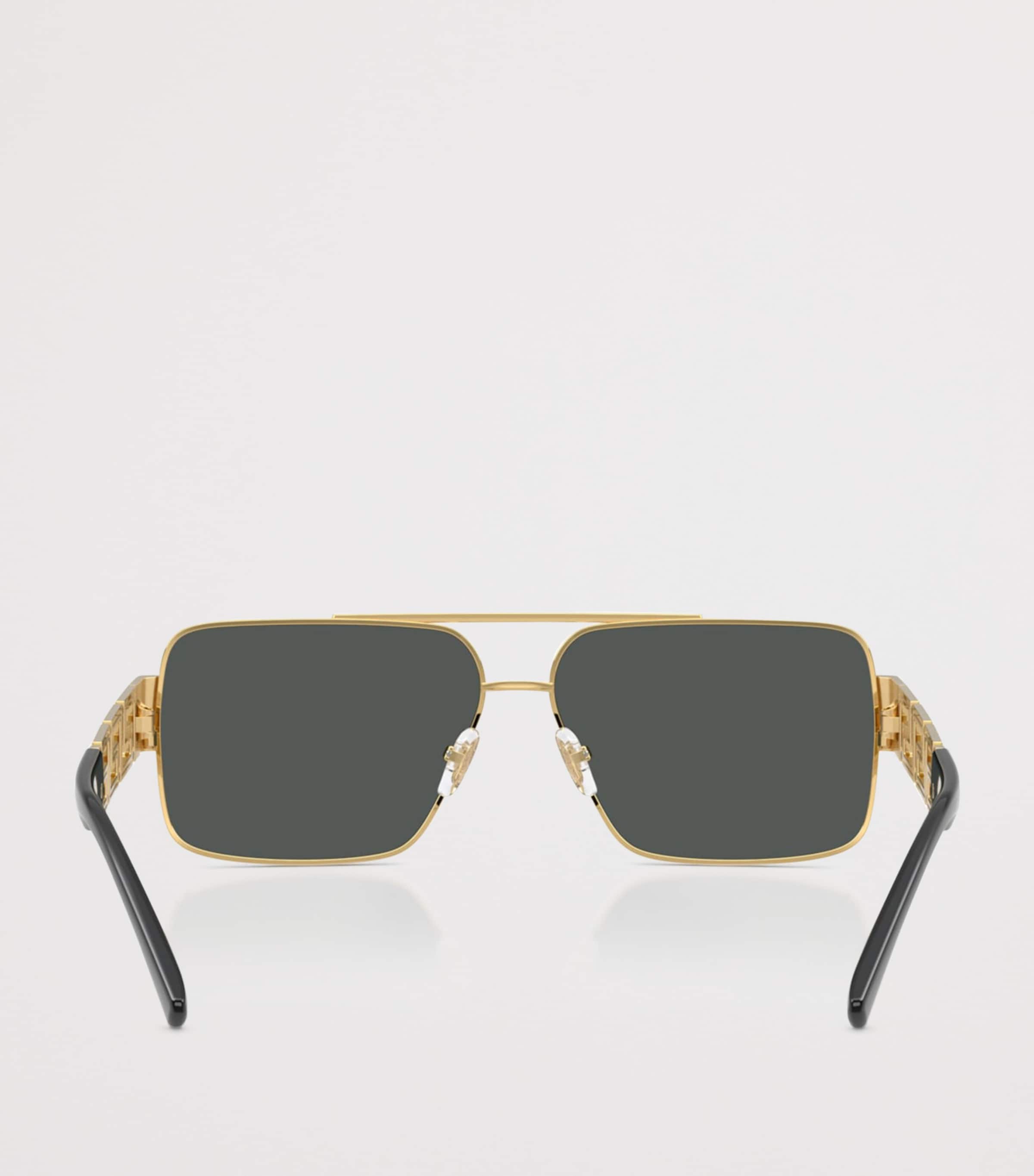 Wire-Frame Rectangular Sunglasses 100287 Image 4