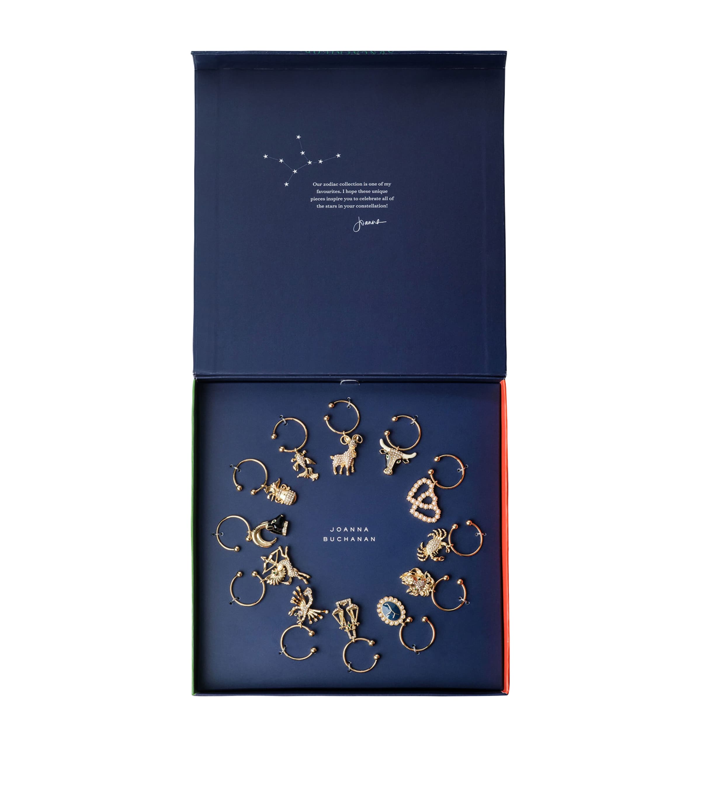 Set of 12 Zodiac Wine Charms MULTI Image 2