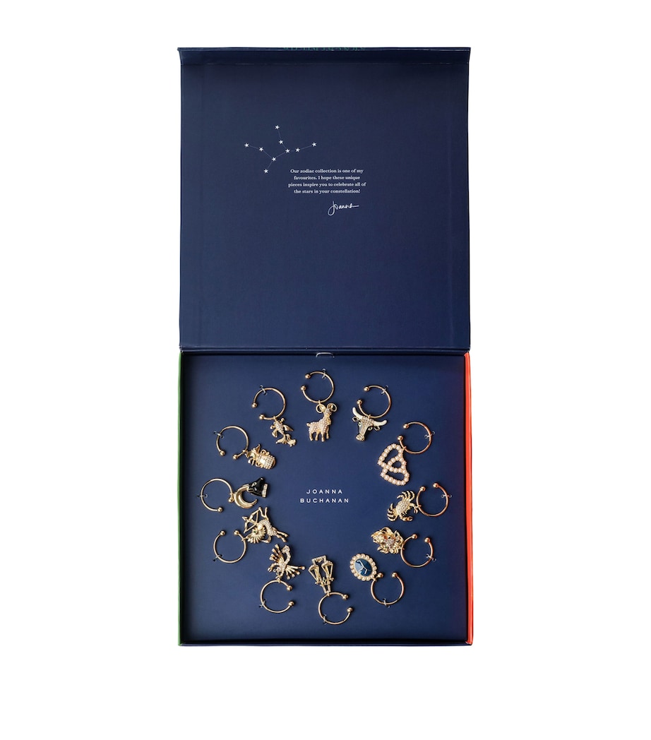 Set of 12 Zodiac Wine Charms MULTI Image 2