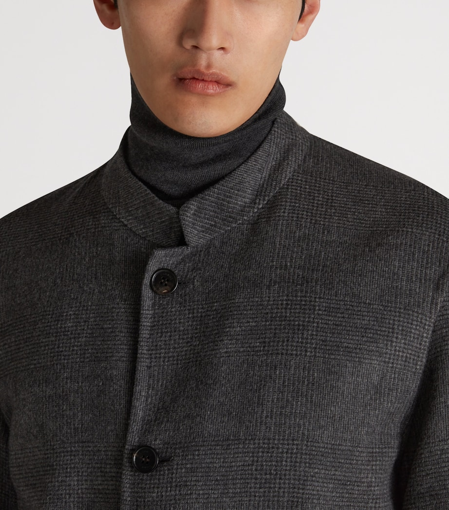 Wool Reversible Double-Faced Driving Jacket 013CHARCOAL MELANGE Image 6