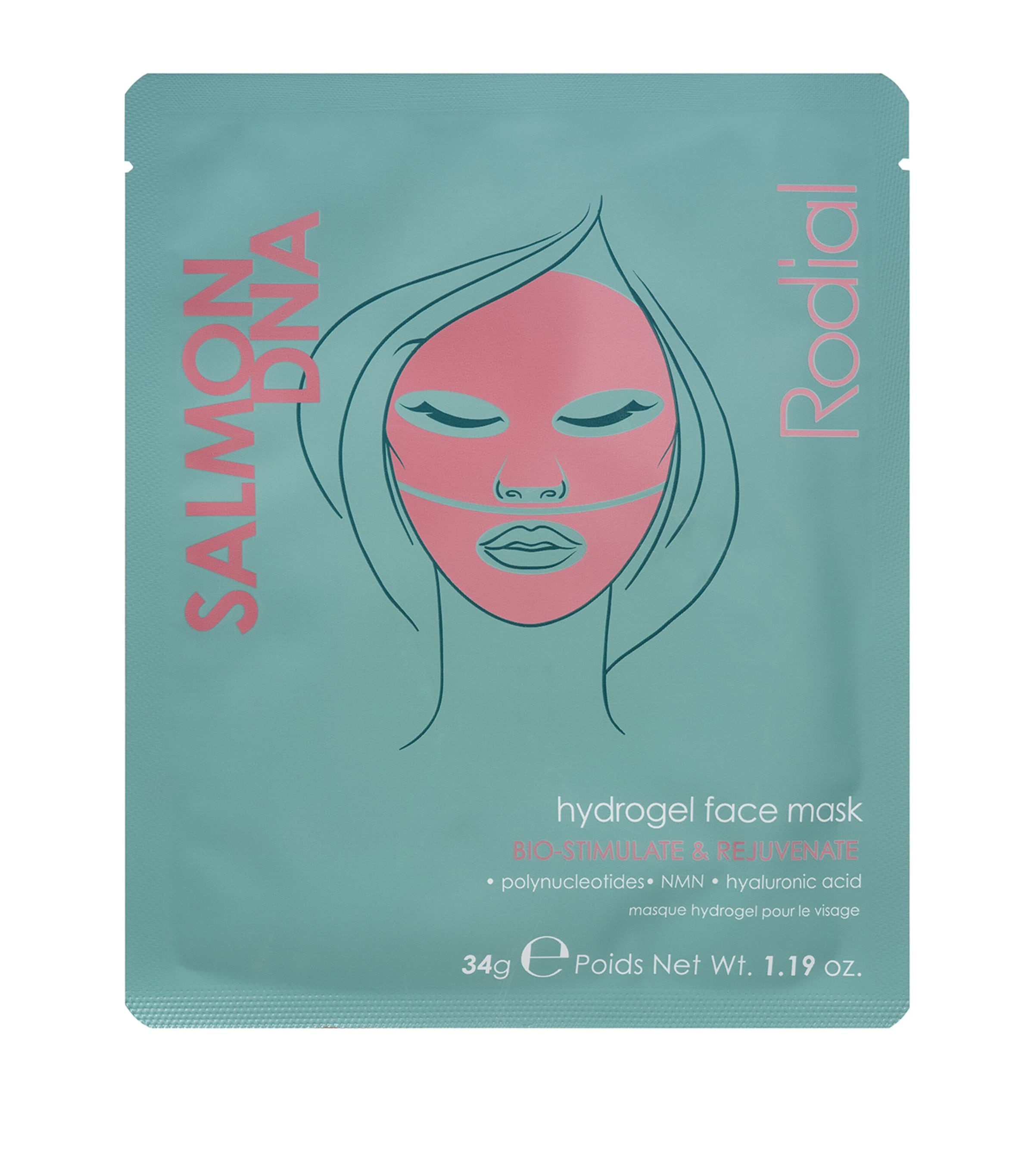 Rodial Salmon DNA Hydrogel Face Mask (Pack of 4) Image 2