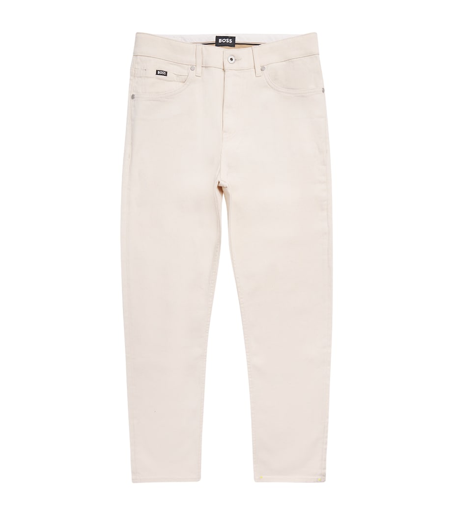 BOSS Mens Slim-Fit Jeans Open White Image 1
