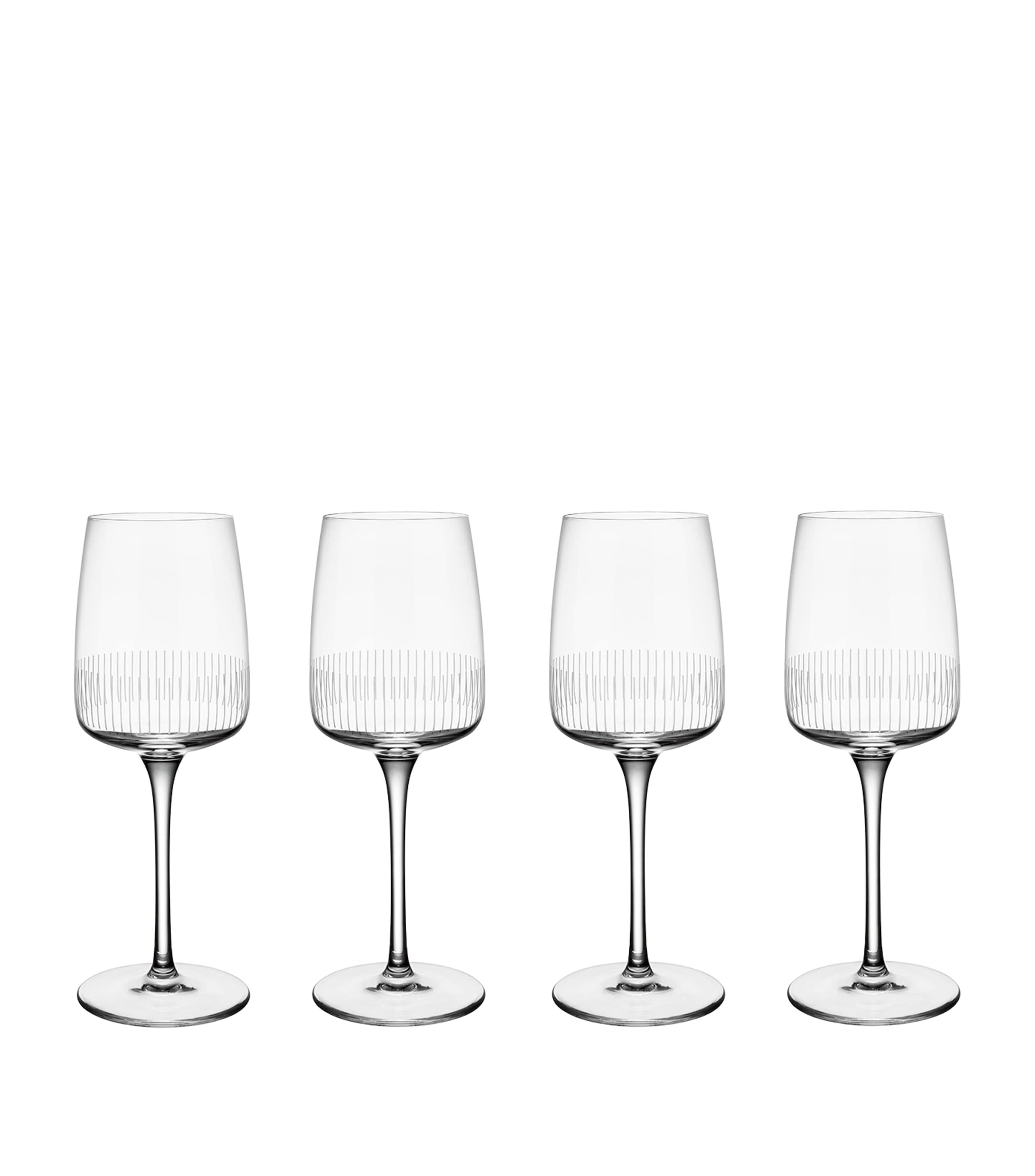 Villeroy & Boch Set Of 4 Crystal Afina White Wine Glasses In Clear