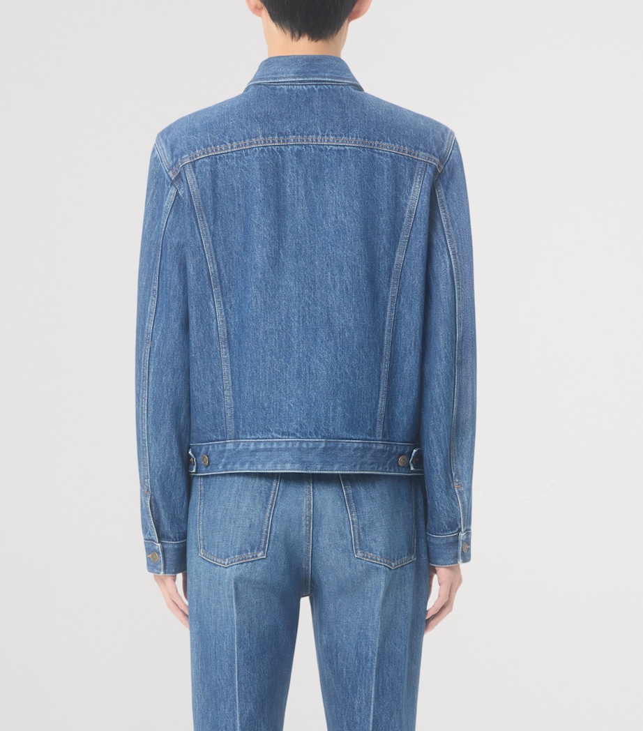 Logo Denim Jacket 558 Image 4