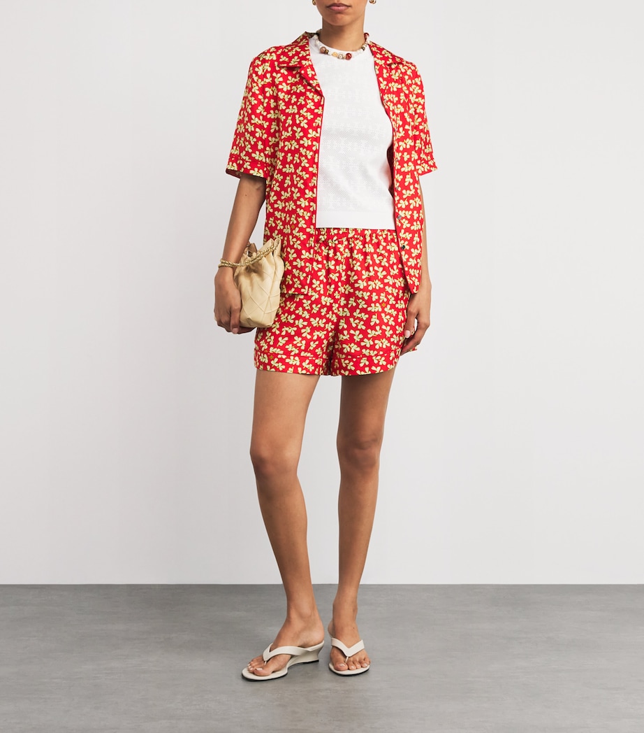 Monogram Pointelle Top 100 WHITE Image 2