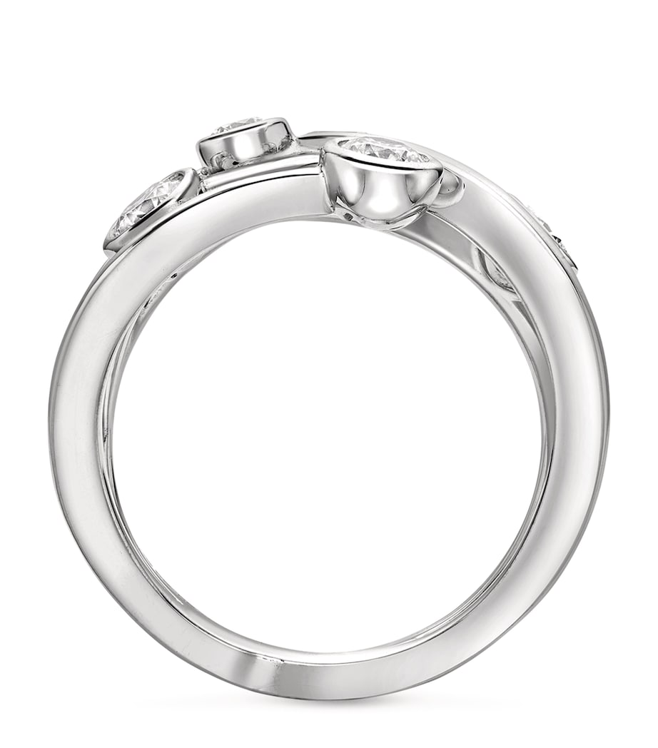 Platinum and Five Diamond Raindance Ring PLATINUM Image 6