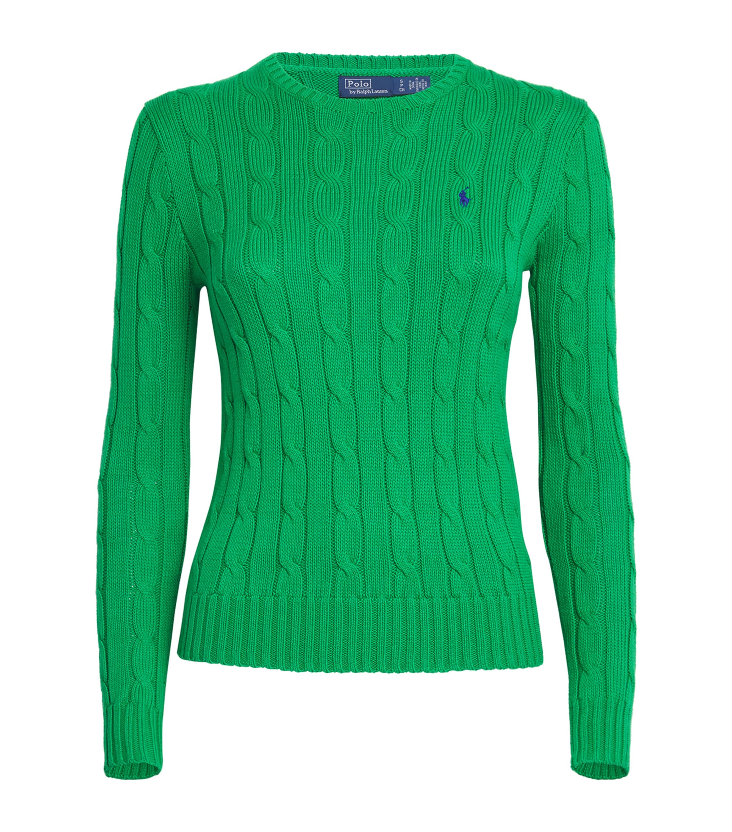 売れ筋商品|||ラルフローレン ニット&セーター アウター レディース Women's Cable-Knit Cotton Crewneck Sweater Preppy Green Cable-Knit Cotton Crewneck Jumper for Women | Ralph Lauren® BR
