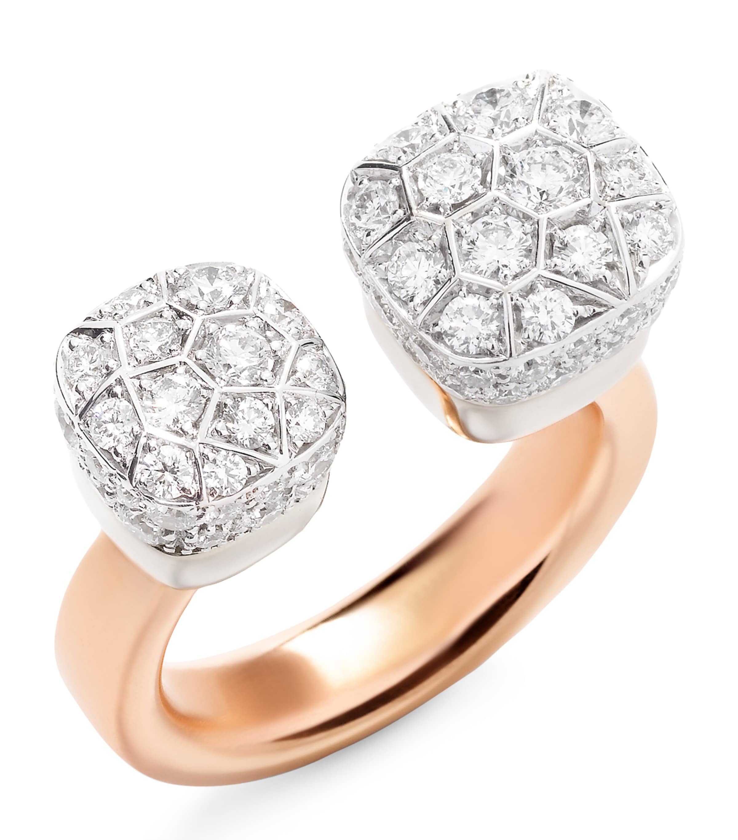 Mixed Gold Diamond Nudo Ring DB000 Image 1