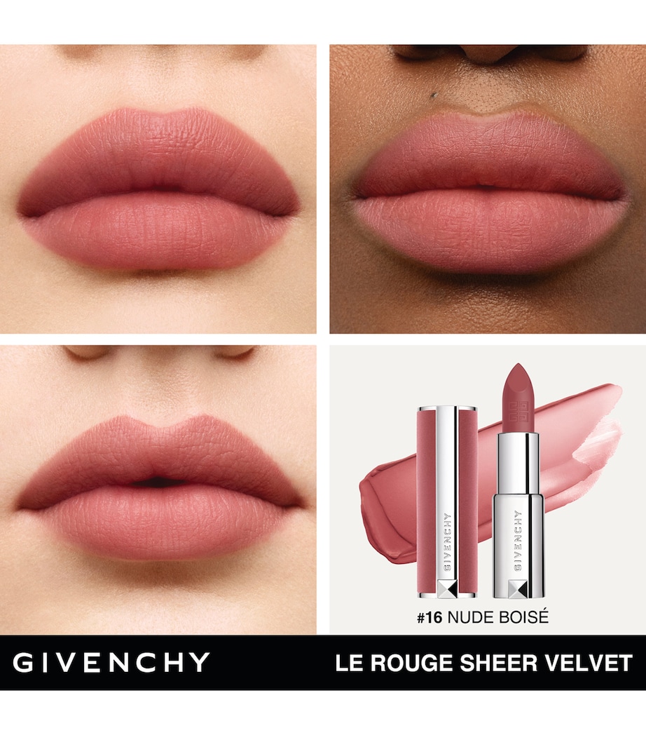 Le Rouge Sheer Velvet Refillable Matte Lipstick N16 Image 4