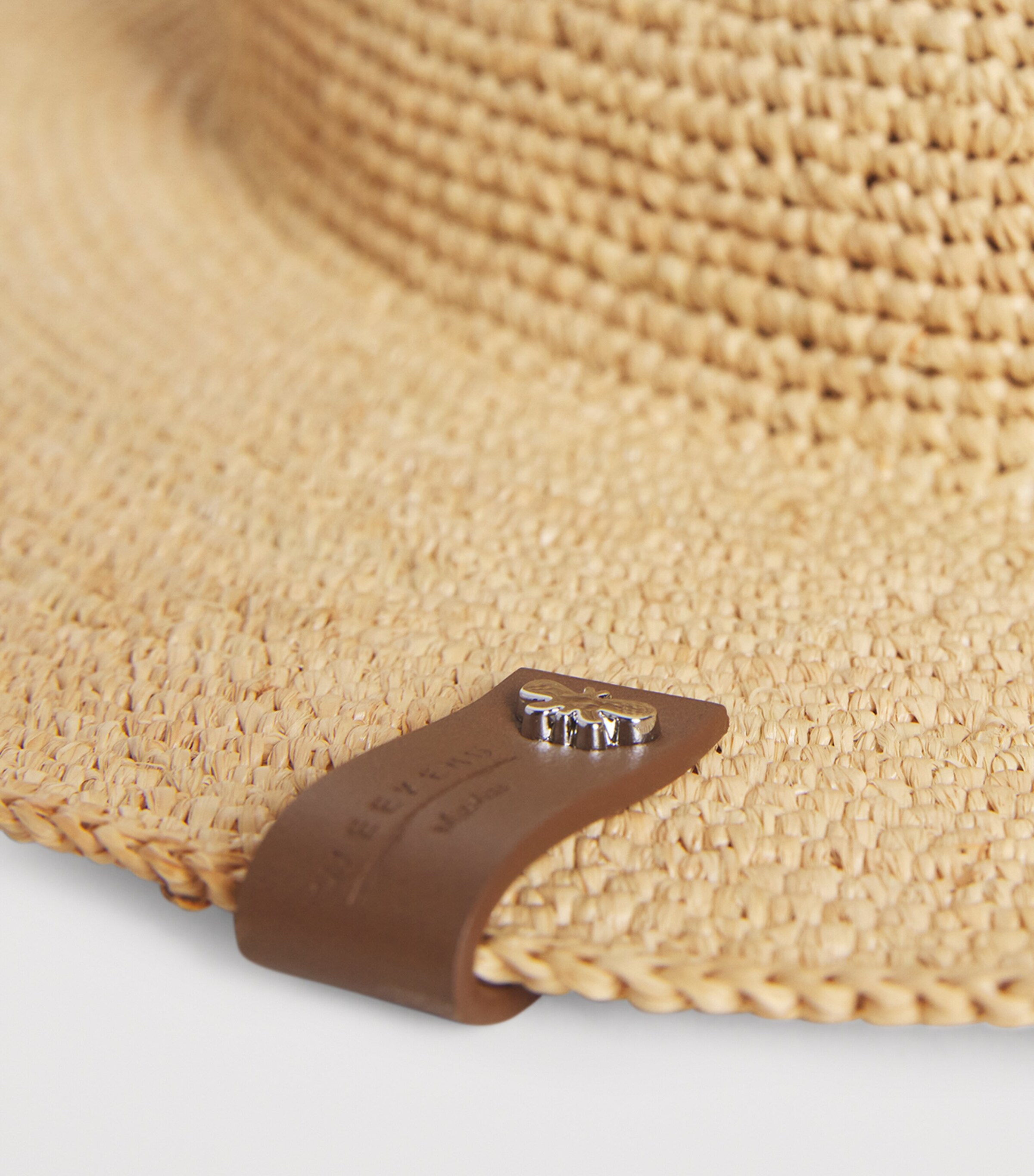 Raffia Fedora Hat BEIGE Image 4