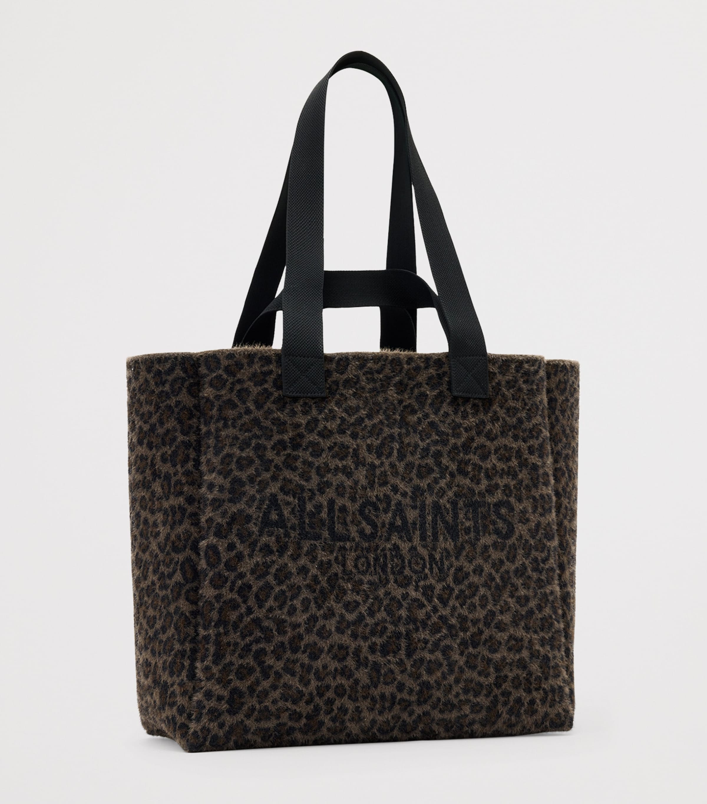 AllSaints Brown Leopard Izzy Tote Bag | Harrods UK