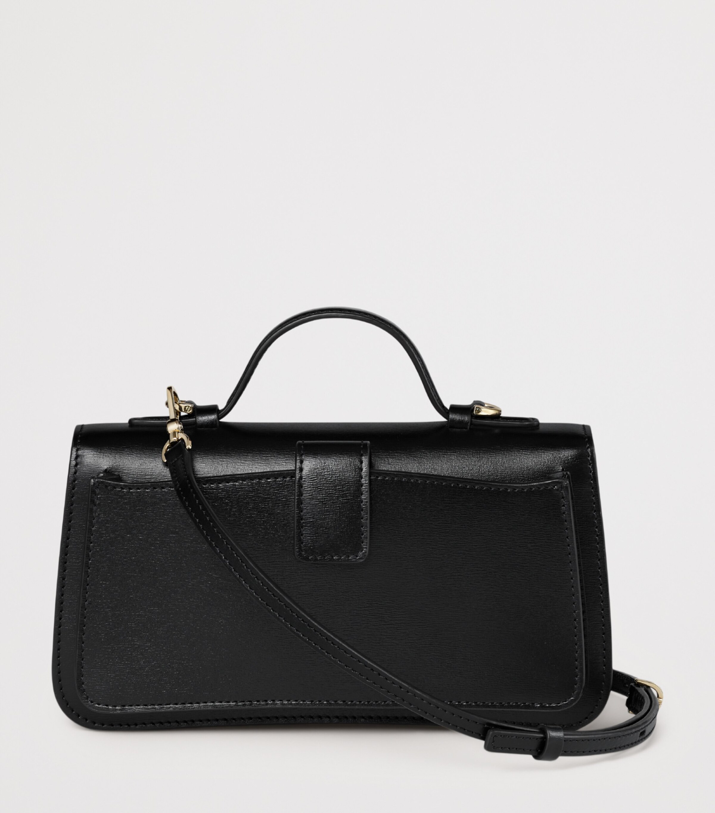 Cartier Small Leather Panthère de Cartier Top-Handle Bag Black Image 5