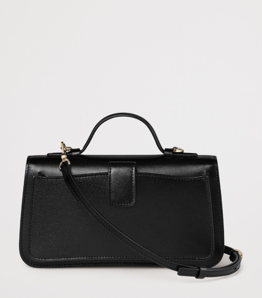 Cartier Small Leather Panthère de Cartier Top-Handle Bag Black Image 5