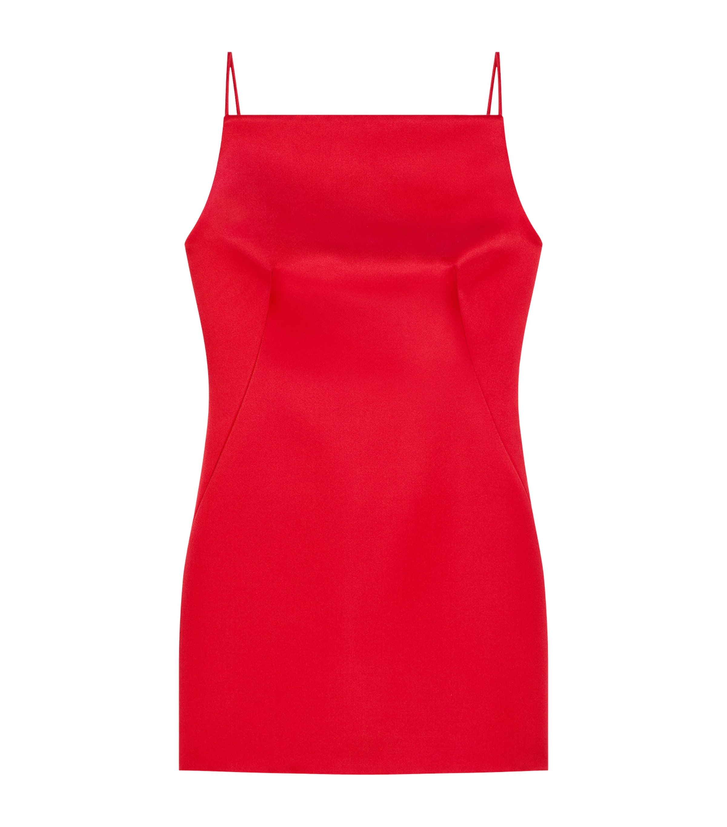 Silk Satin Mini Dress VERMILLON Image 1