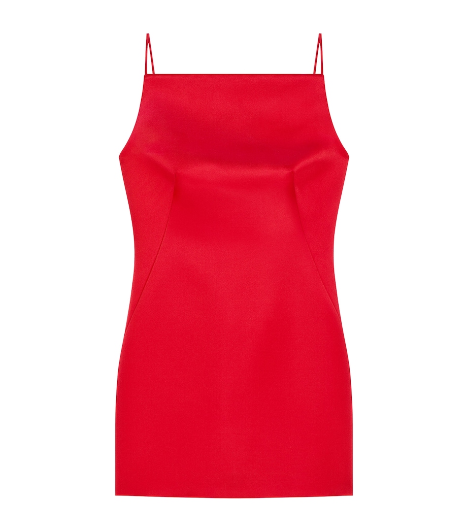 Silk Satin Mini Dress VERMILLON Image 1