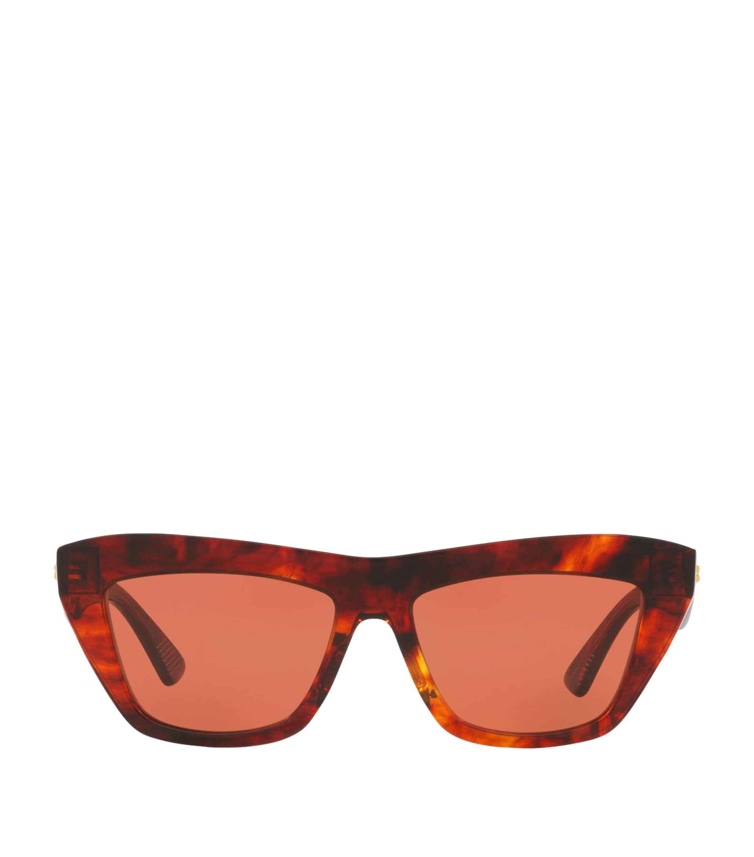 Shop Bottega Veneta Acetate 06j000392 Sunglasses In Brown