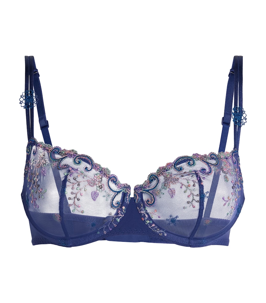 Simone Perele Womens Delice Half Cup Bra Blue Rainbow Image 1