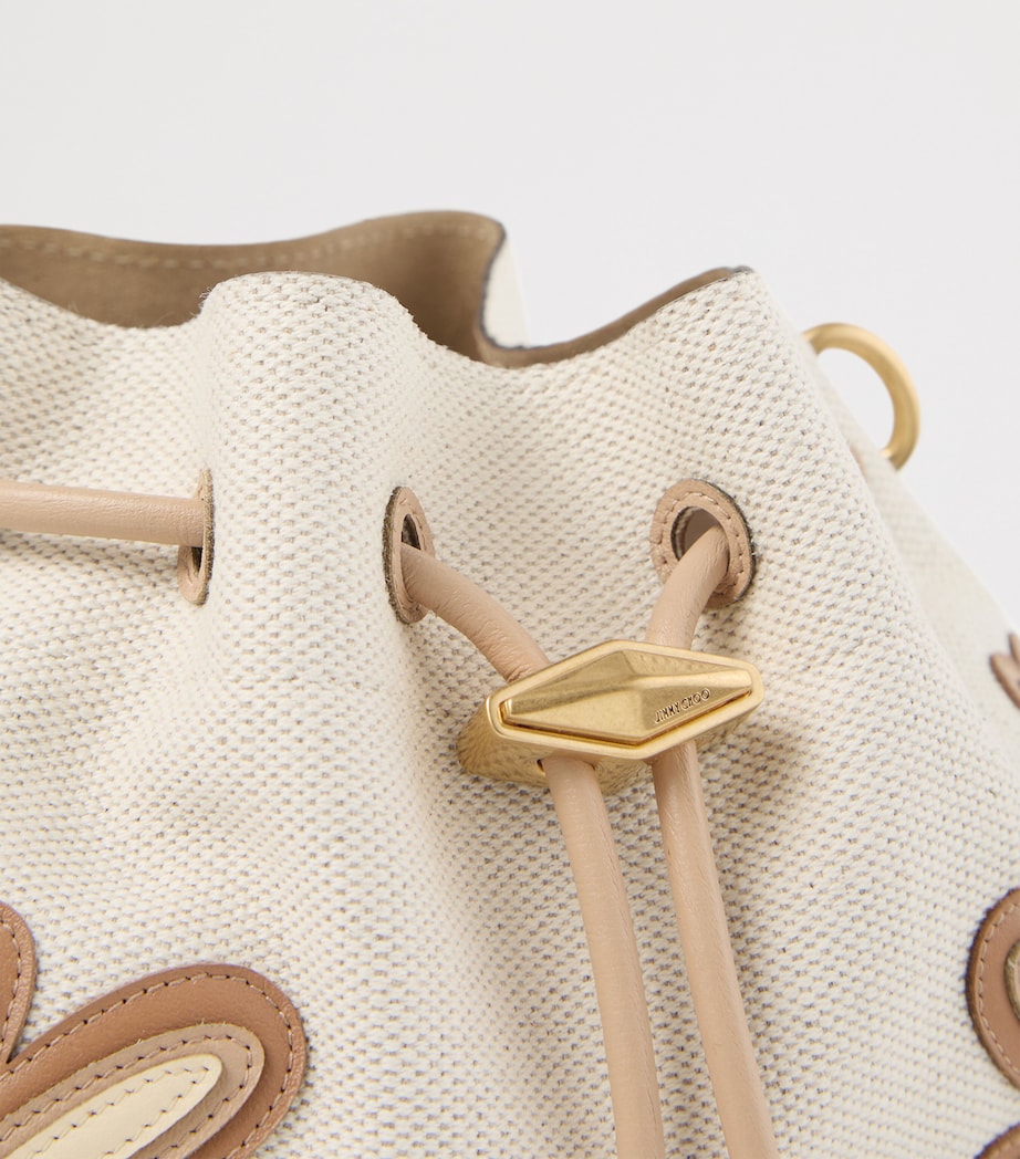 Jimmy Choo Womens Small Cinch Calfskin Shoulder Bag Natural/chai Mix/gol Image 5