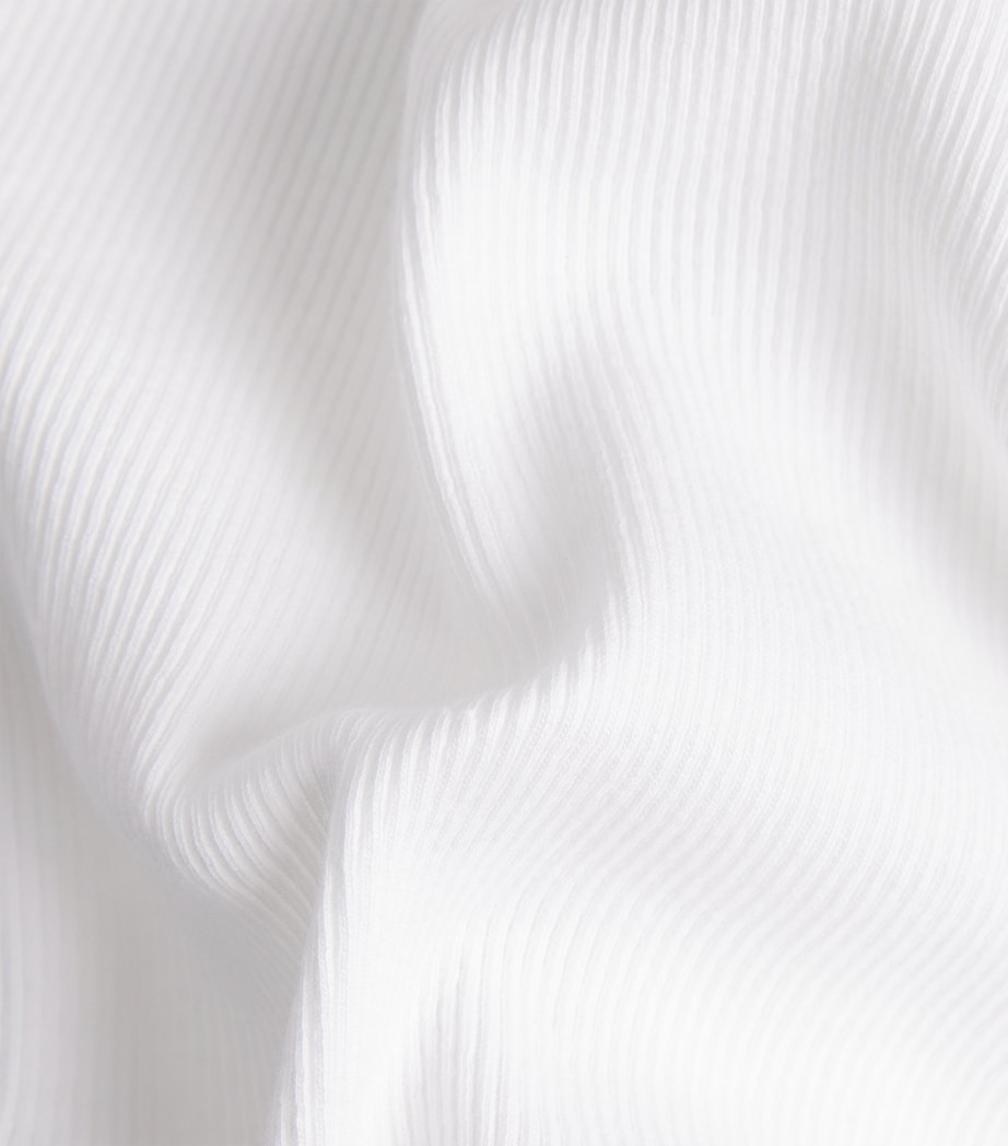 Rag & Bone Womens Ribbed Essential T-Shirt White Image 6