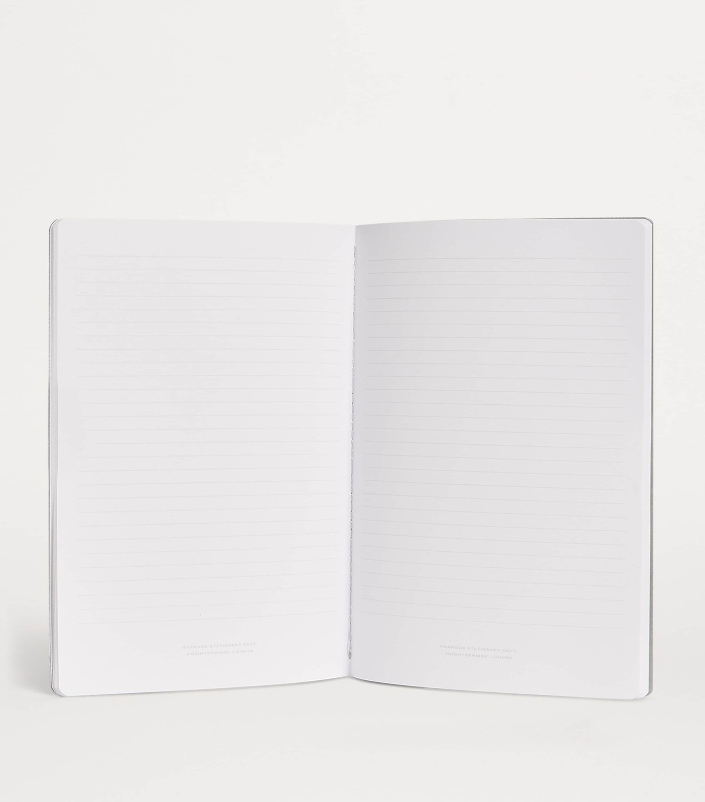 Harrods Logo A5 Notebook Silver Image 2