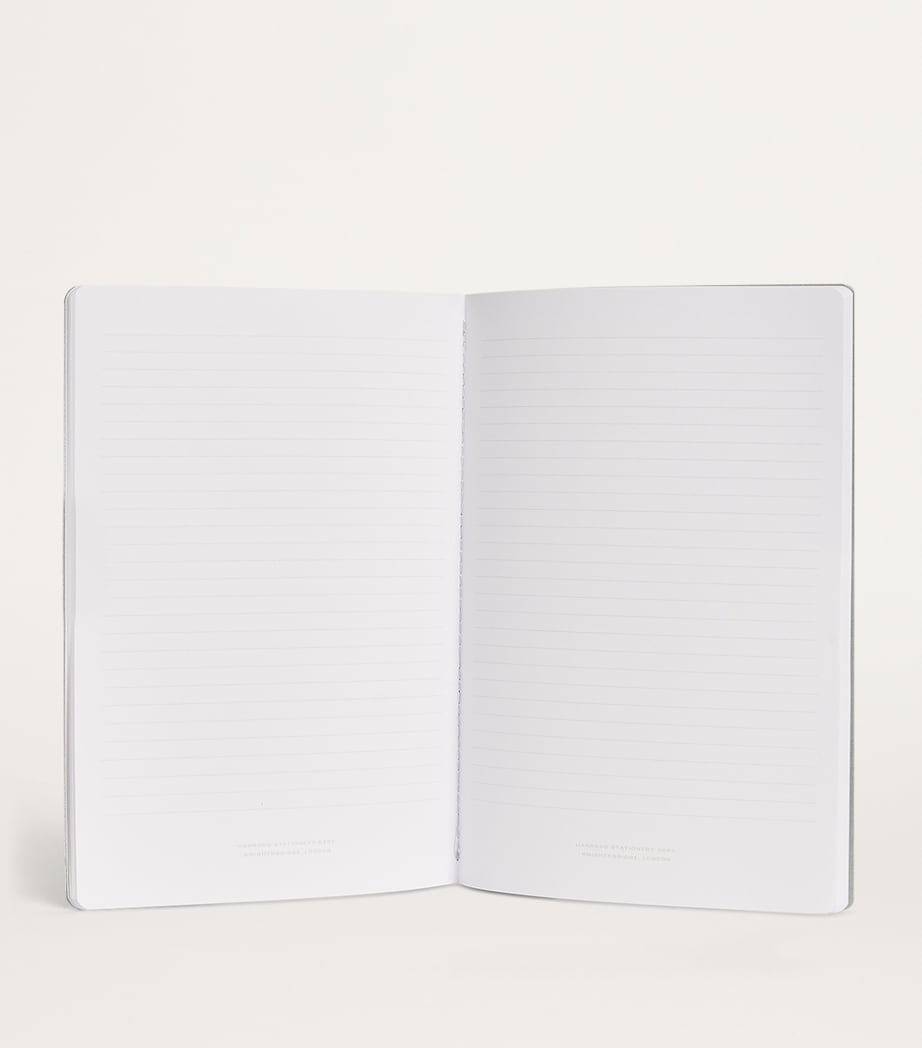 Harrods Logo A5 Notebook Silver Image 2