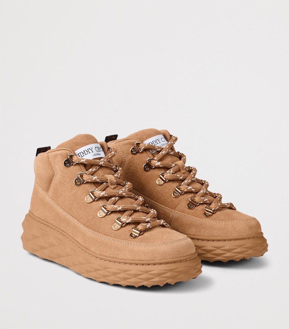 Diamond Maxi Suede Hiking Boots V TOFFEE Image 2