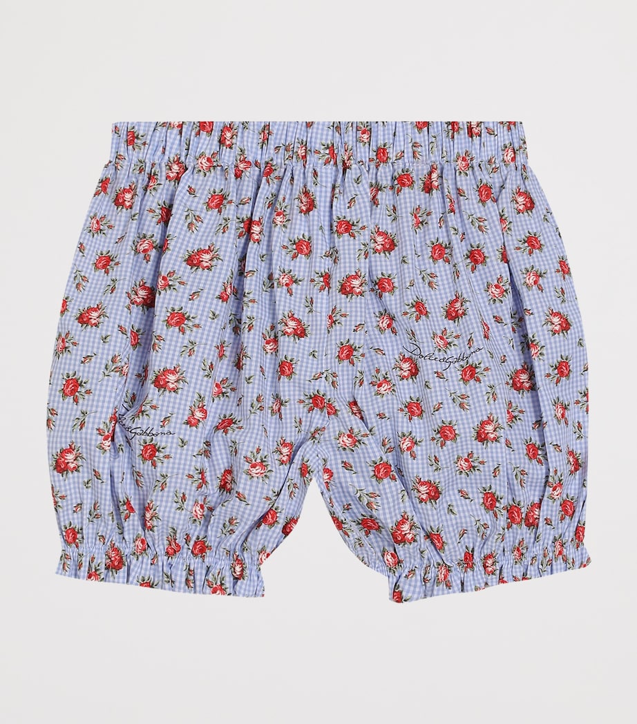 Dolce&Gabbana Kids Rose Print Shorts (3-30 Months) Rose Image 2