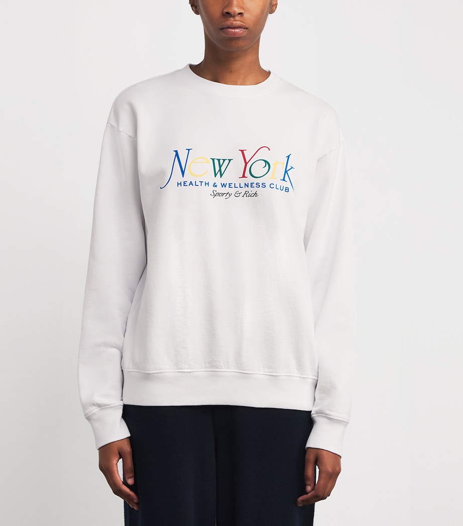 Cotton NY 94 Sweatshirt WHT/RBY/ALPNE/BLUE Image 3