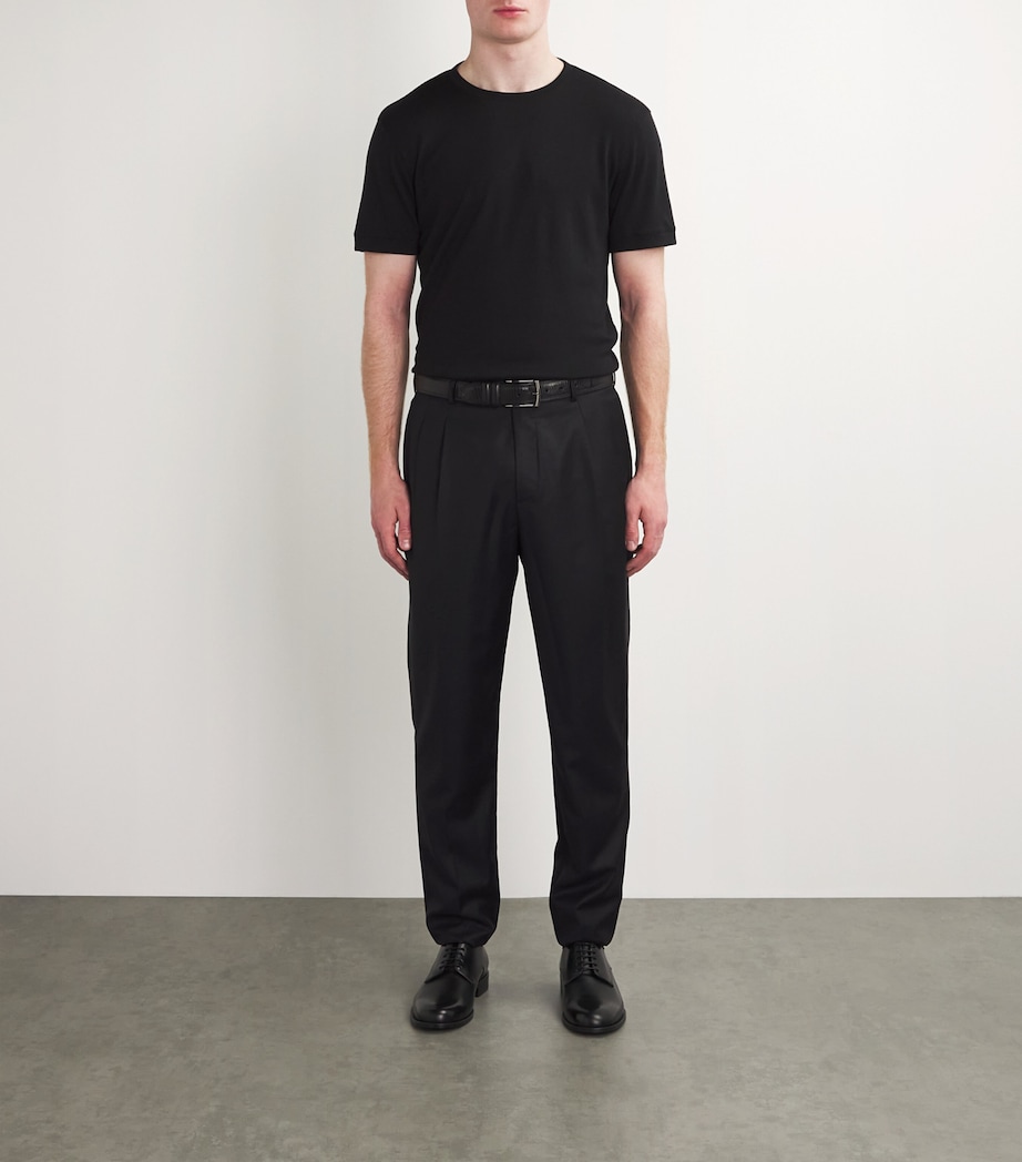 Virgin Wool Tailored Trousers UBUV Image 2