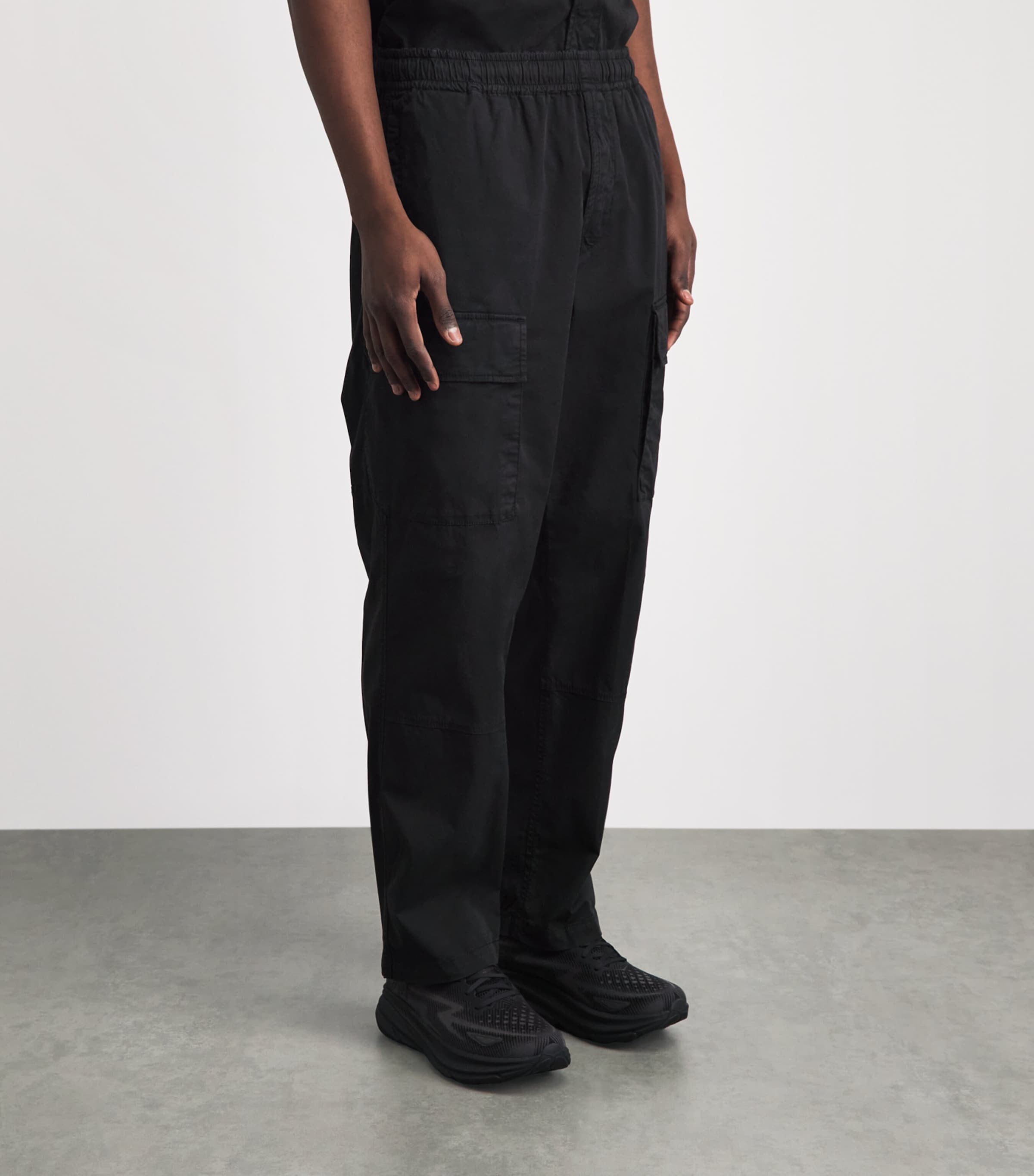 Stone Island Mens Stretch Organic Cotton Cargo Trousers Image 4
