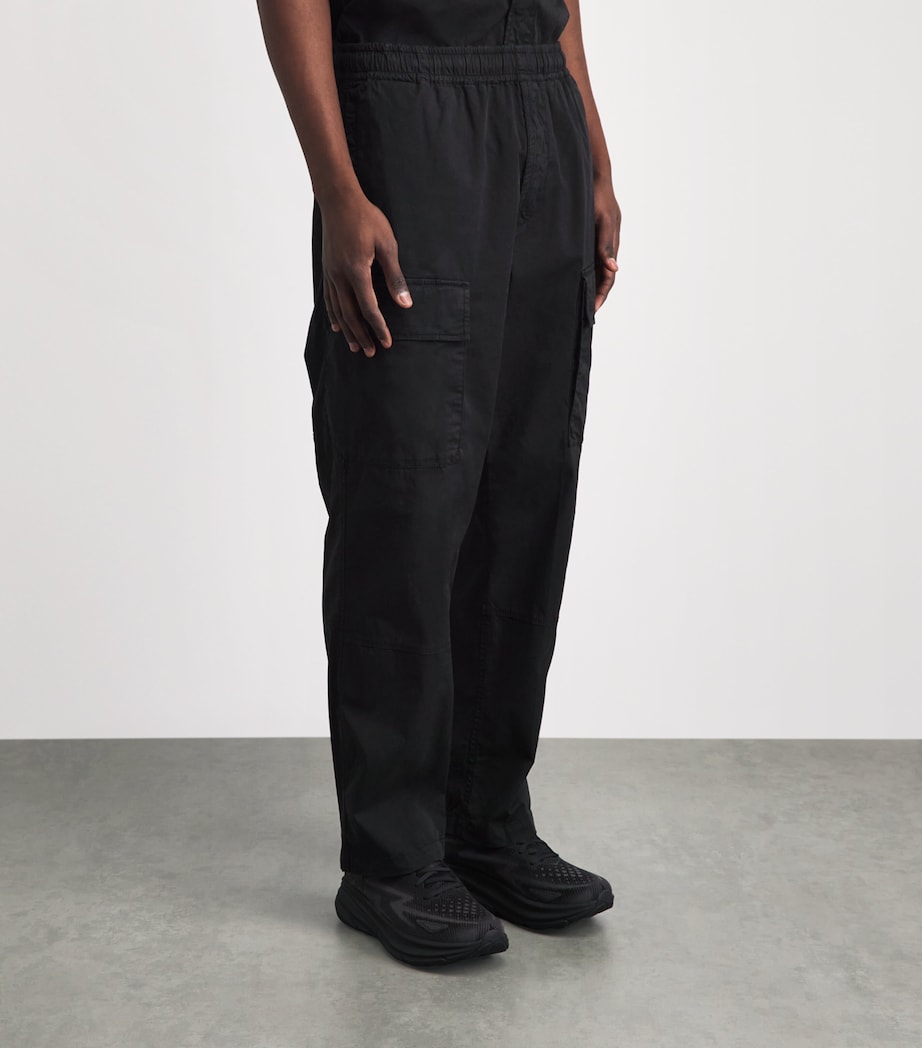 Stone Island Mens Stretch Organic Cotton Cargo Trousers Image 4