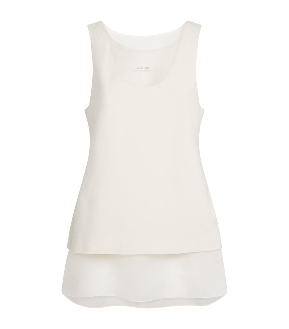 Voranida Cotton Layered Kaia Top Dove