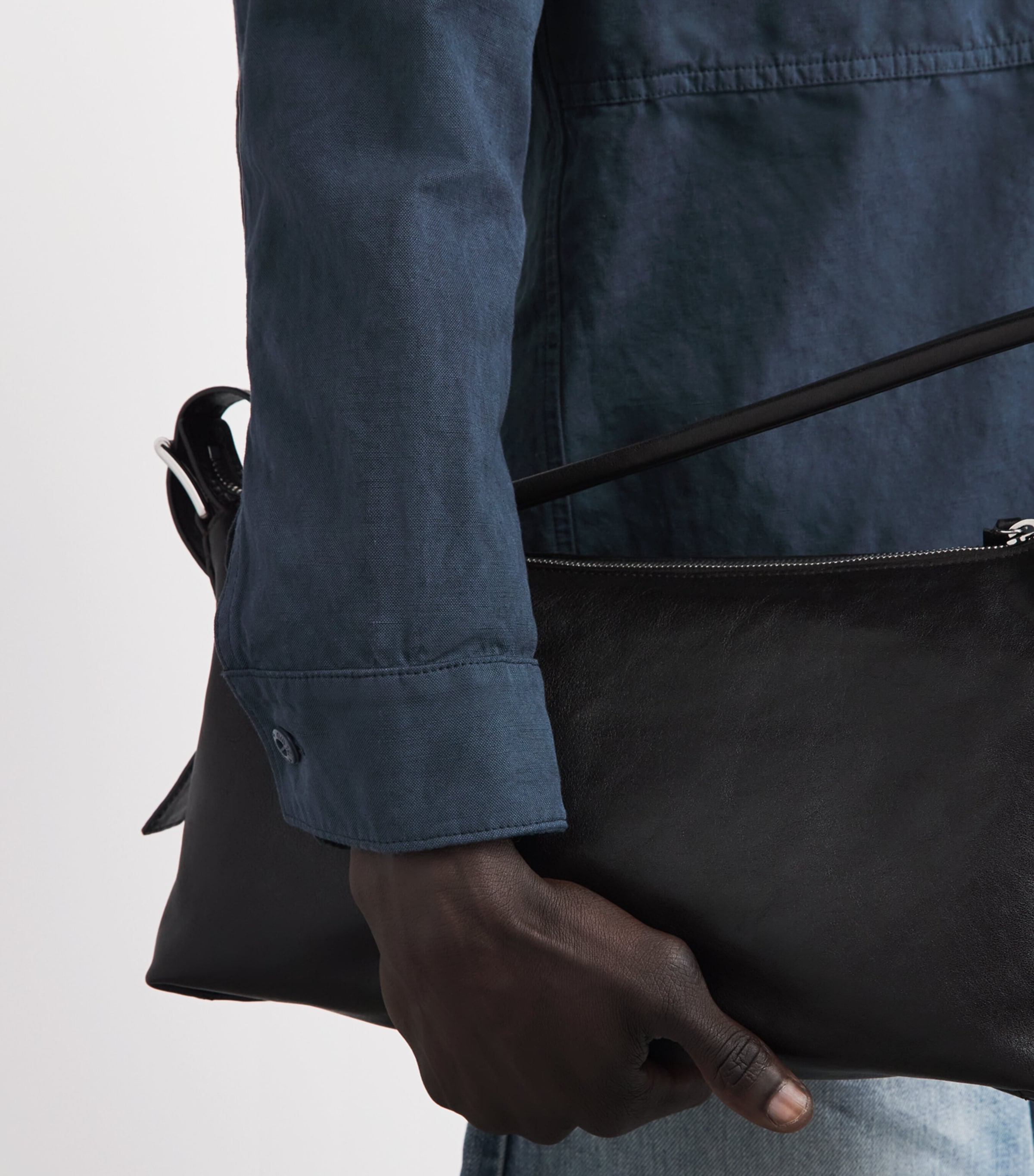 Stone Island Mens Canvas Ghost Overshirt Image 3