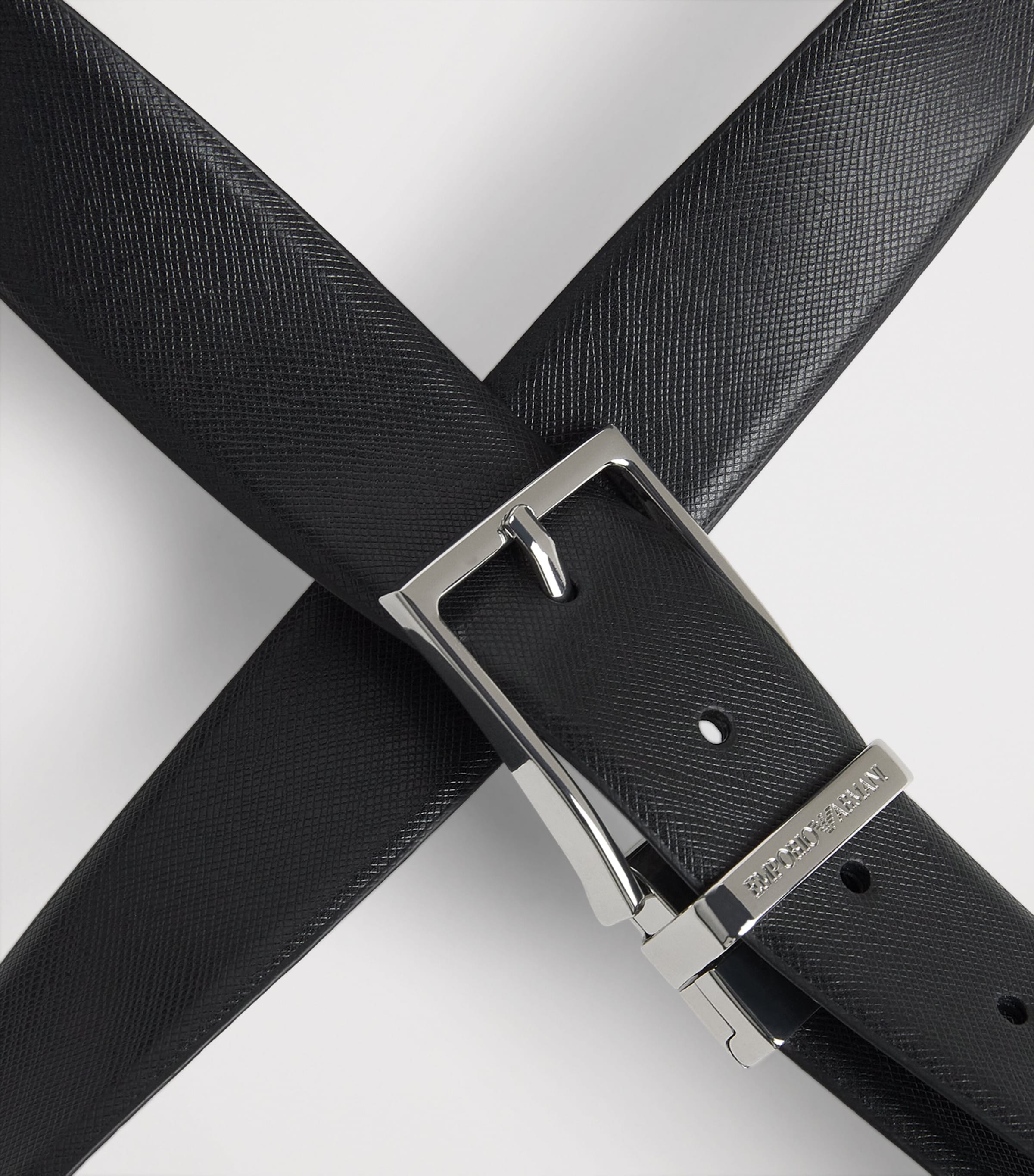 Emporio Armani Grained Leather Belt Image 4